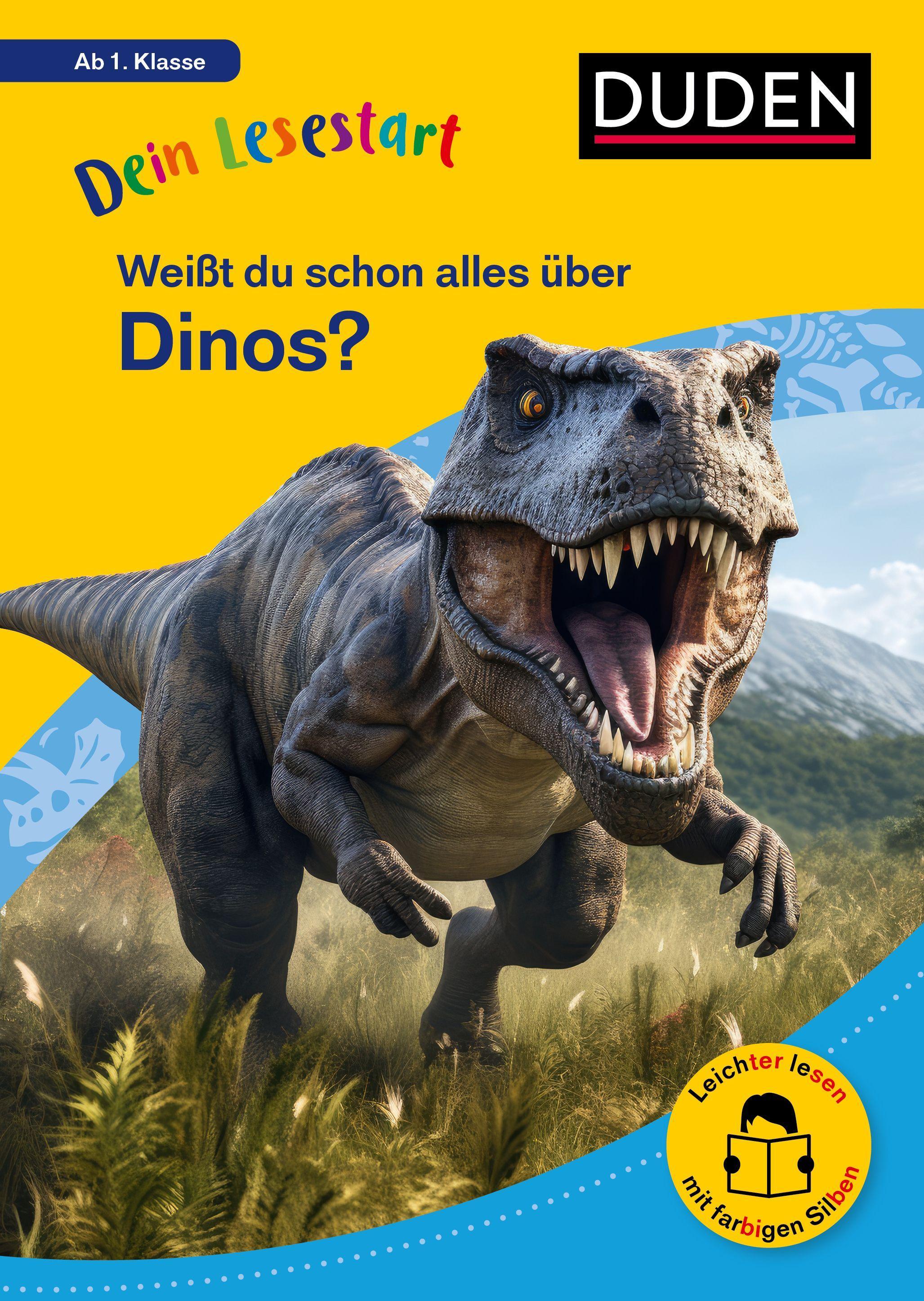 Vorderes Coverbild Dein Lesestart: Weißt du schon alles über Dinos? Ab 1. Klasse