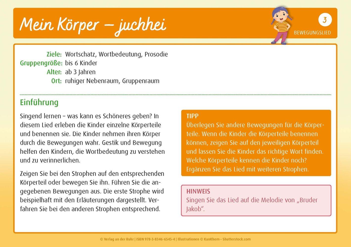 Beispielinhalt (Bild) Spri, Spra, Sprechanlässe für die Kita