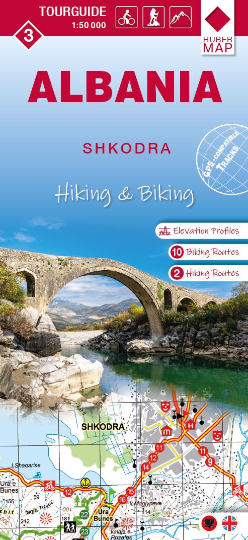Vorderes Coverbild Albania hiking & biking 1:50000