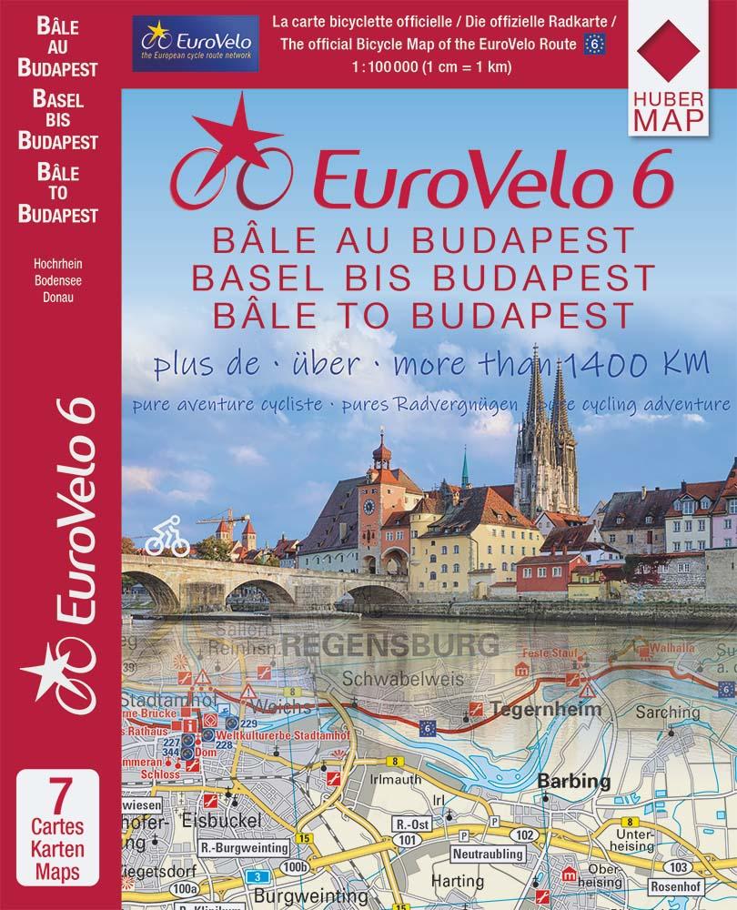Vorderes Coverbild EuroVelo 6 (Basel - Budapest) 1: 100 000