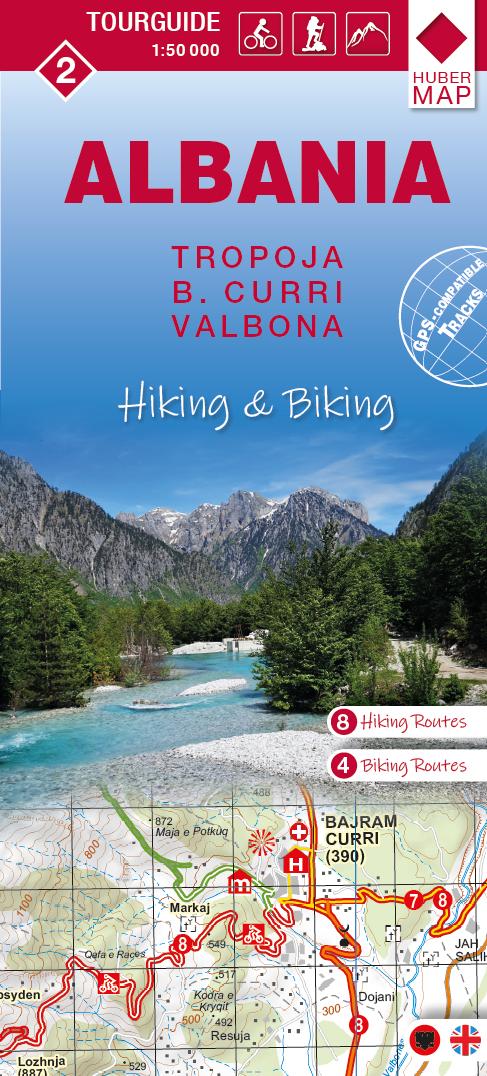 Vorderes Coverbild Albania hiking & biking 1:50000