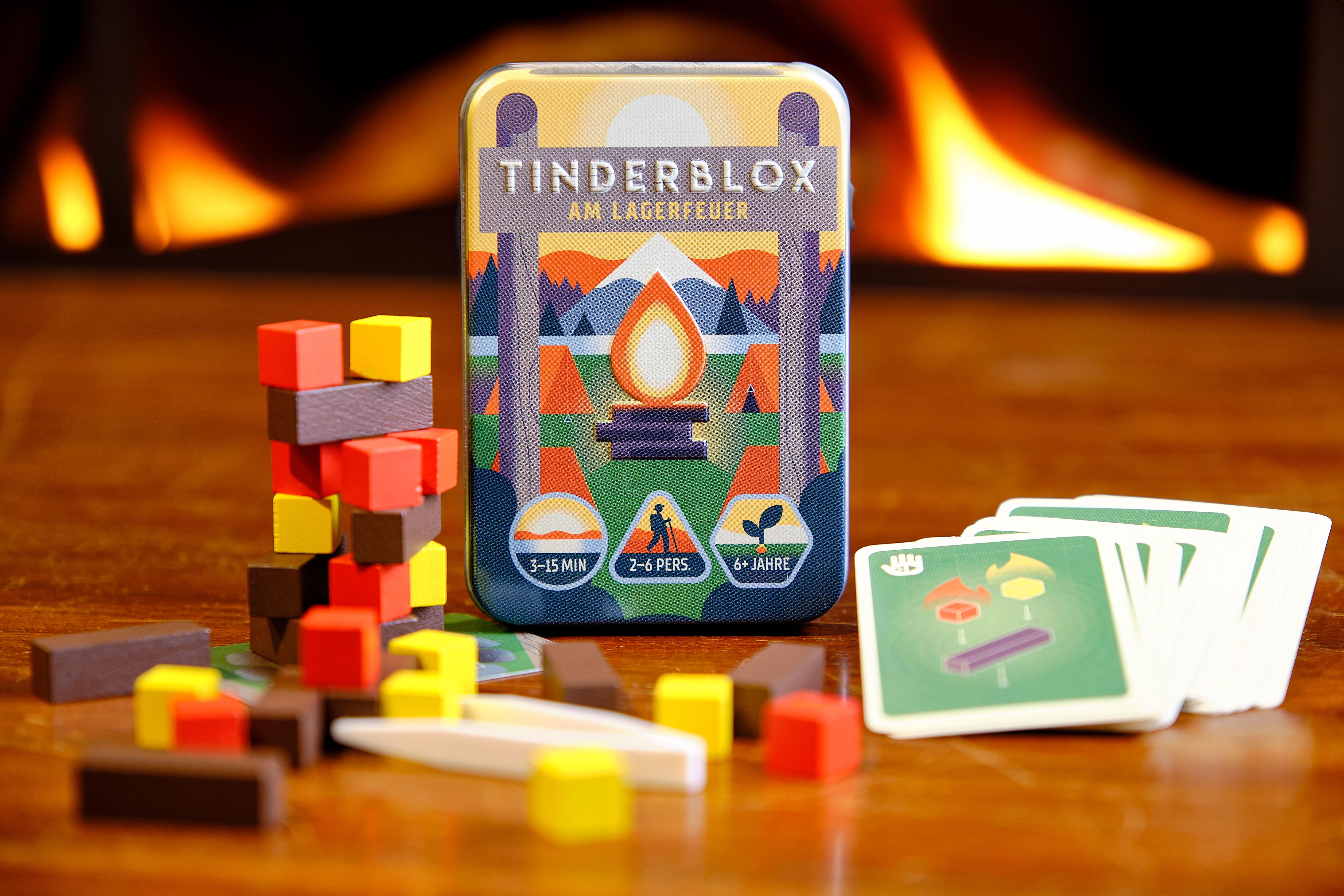 Beispielinhalt (Bild) Tinderblox - am Lagerfeuer - Geschicklichkeitsspiel (DE)