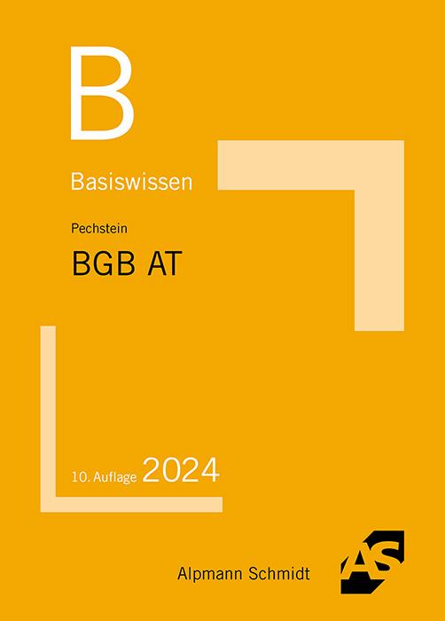 Vorderes Coverbild Basiswissen BGB Allgemeiner Teil