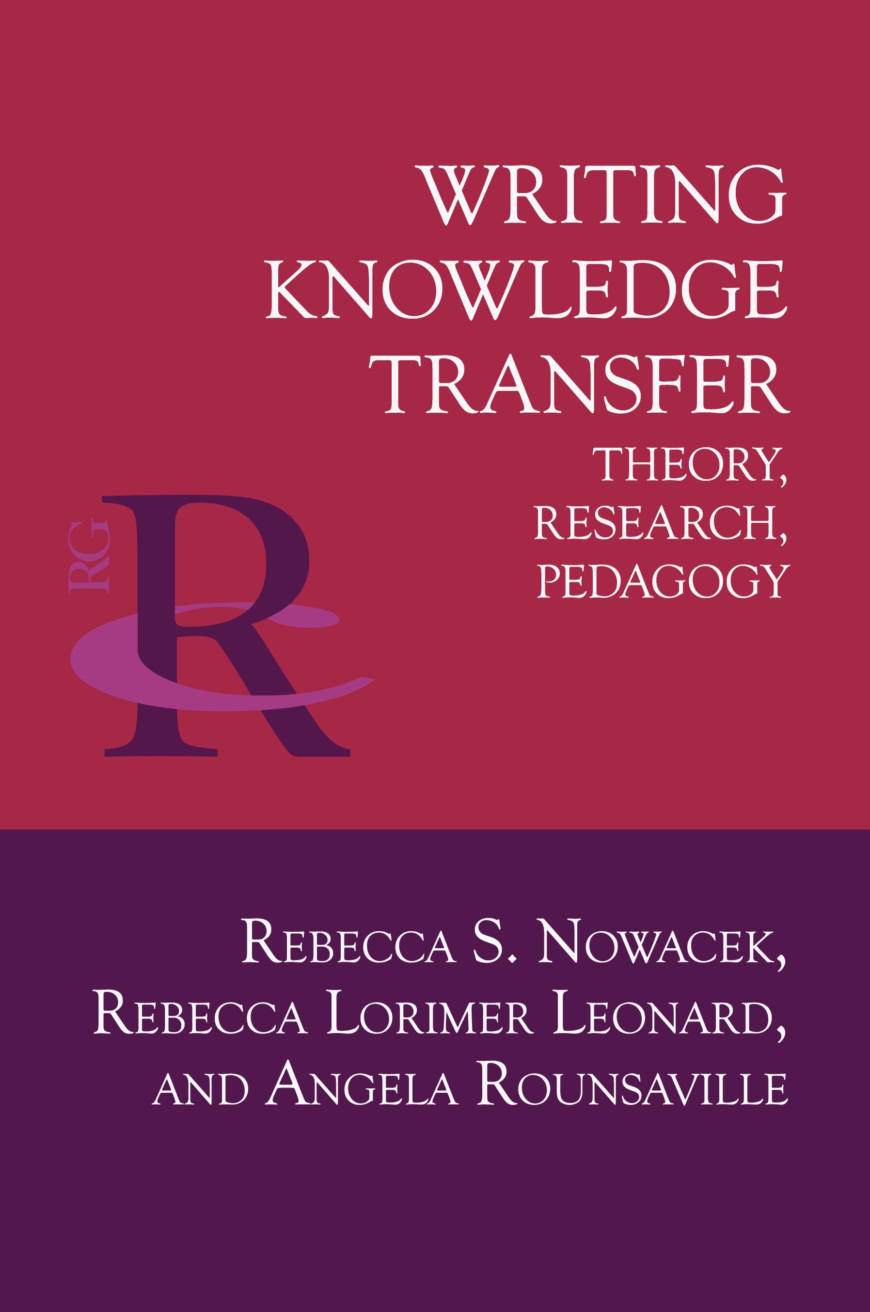Vorderes Coverbild Writing Knowledge Transfer