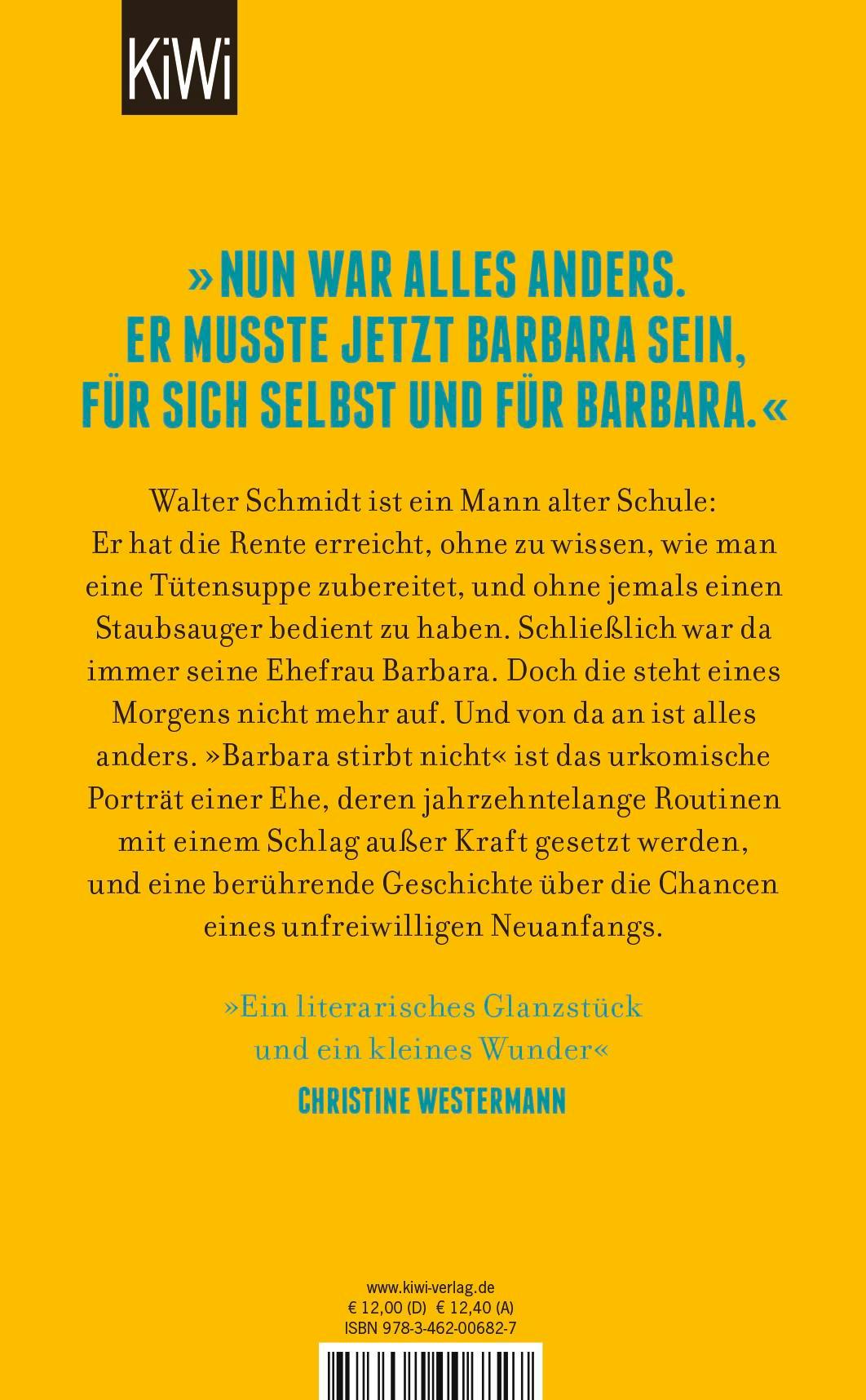 Rückseitencover Barbara stirbt nicht
