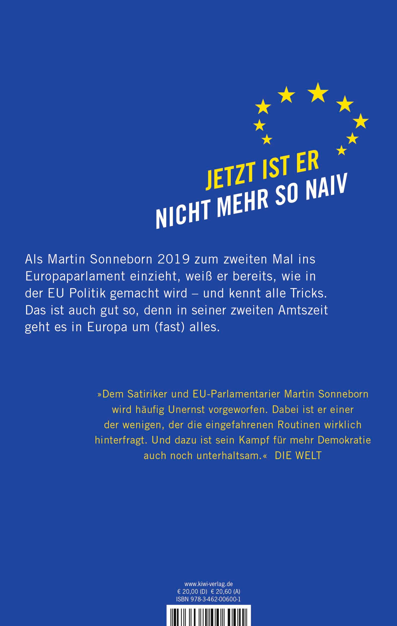 Rückseitencover Herr Sonneborn bleibt in Brüssel