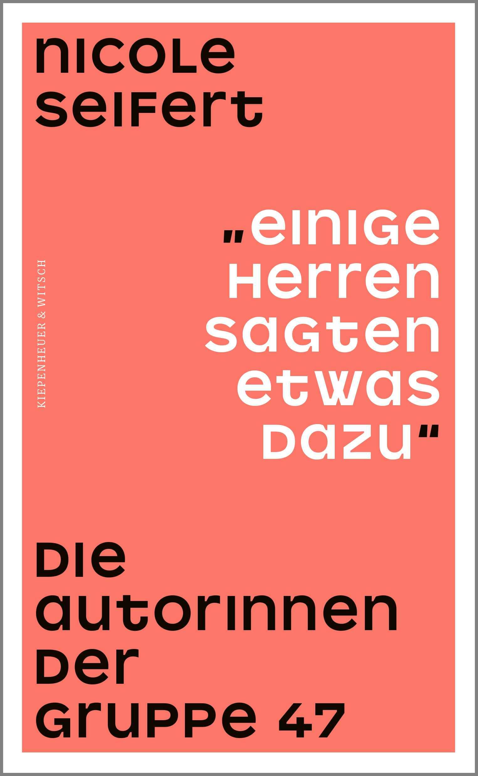 Vorderes Coverbild "Einige Herren sagten etwas dazu"