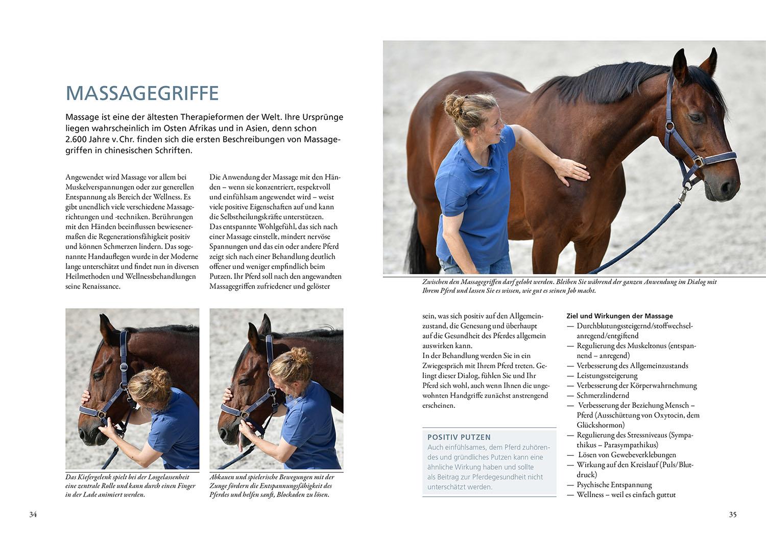 Beispielinhalt (Bild) Praxisbuch Physiogriffe für Pferde