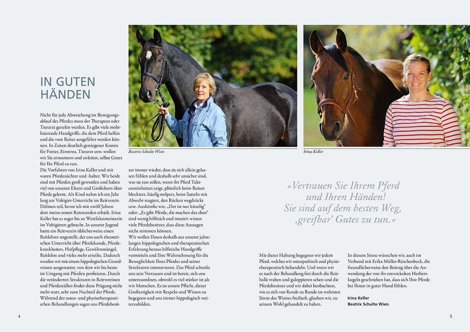 Beispielinhalt (Bild) Praxisbuch Physiogriffe für Pferde