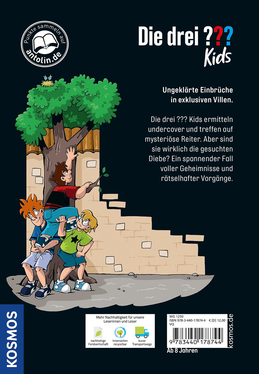 Rückseitencover Die drei ??? Kids, 98, Die Geisterpferde