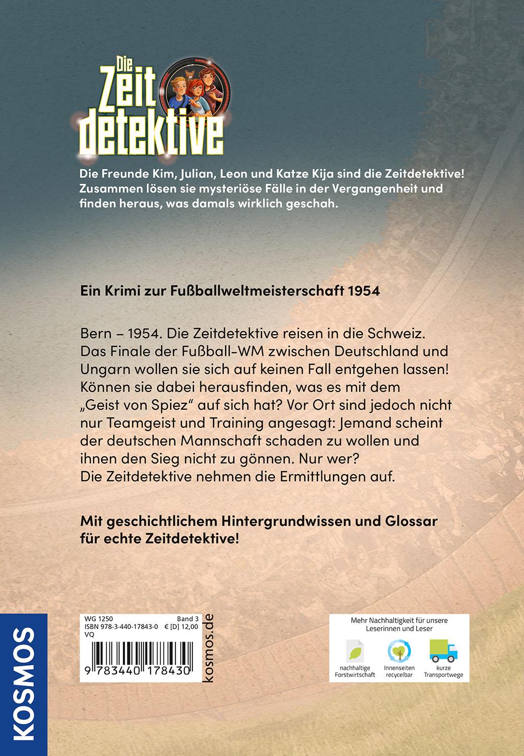 Rückseitencover Die Zeitdetektive, 3, Das Wunder von Bern
