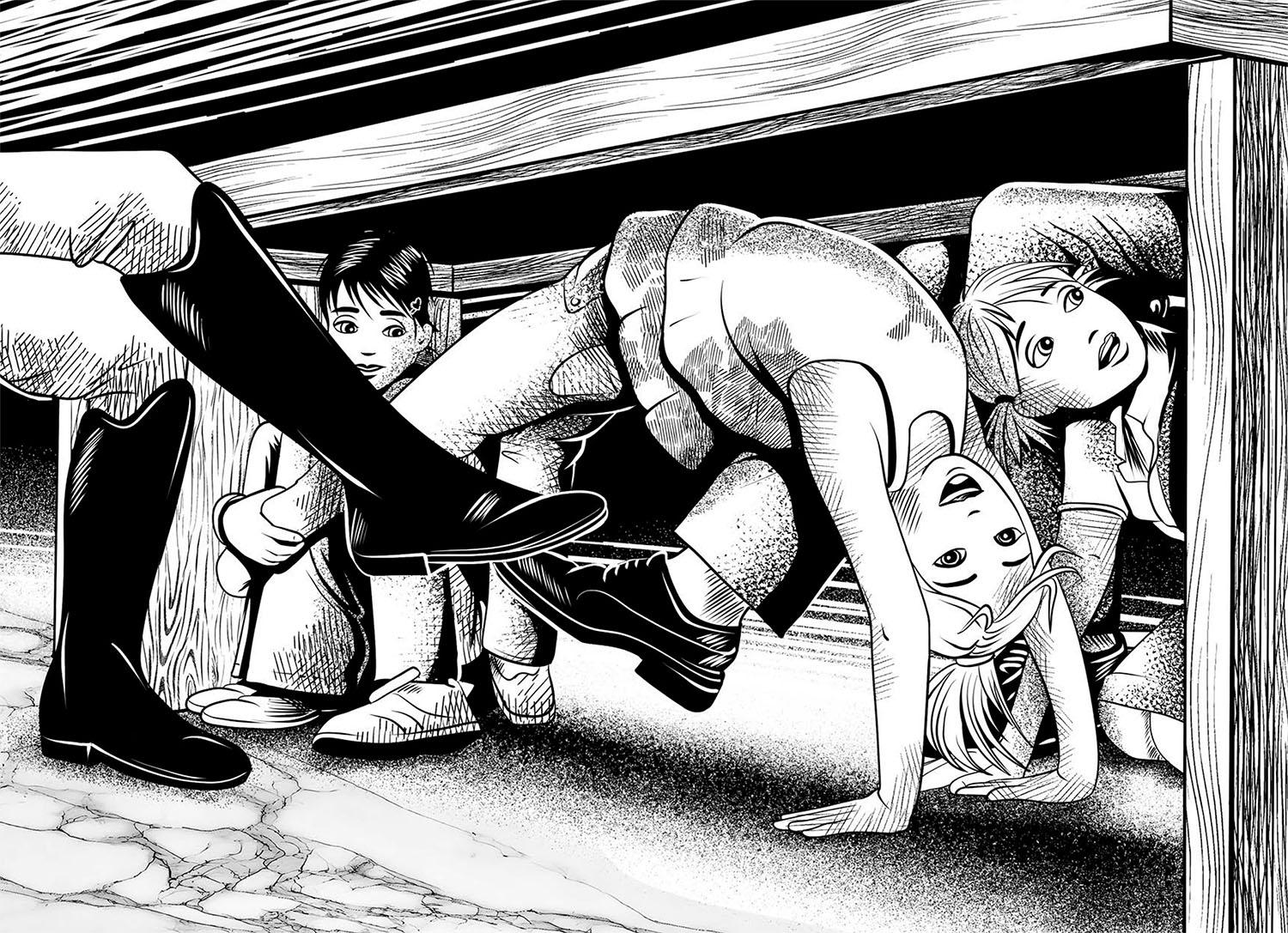 Beispielinhalt (Bild) Die drei !!!, Rätsel der schwarzen Pferde