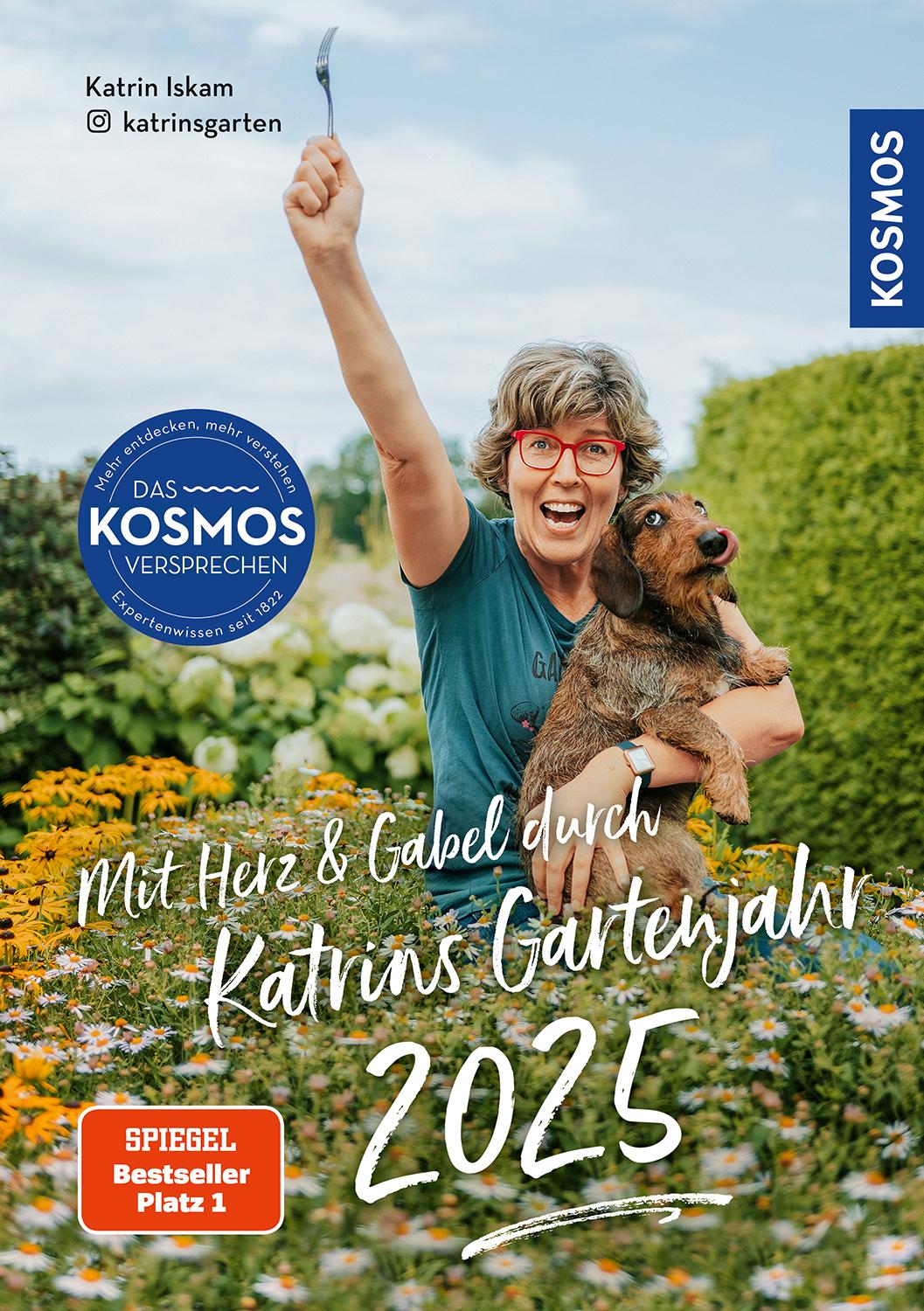 Vorderes Coverbild Mit Herz & Gabel durch Katrins Gartenjahr 2025