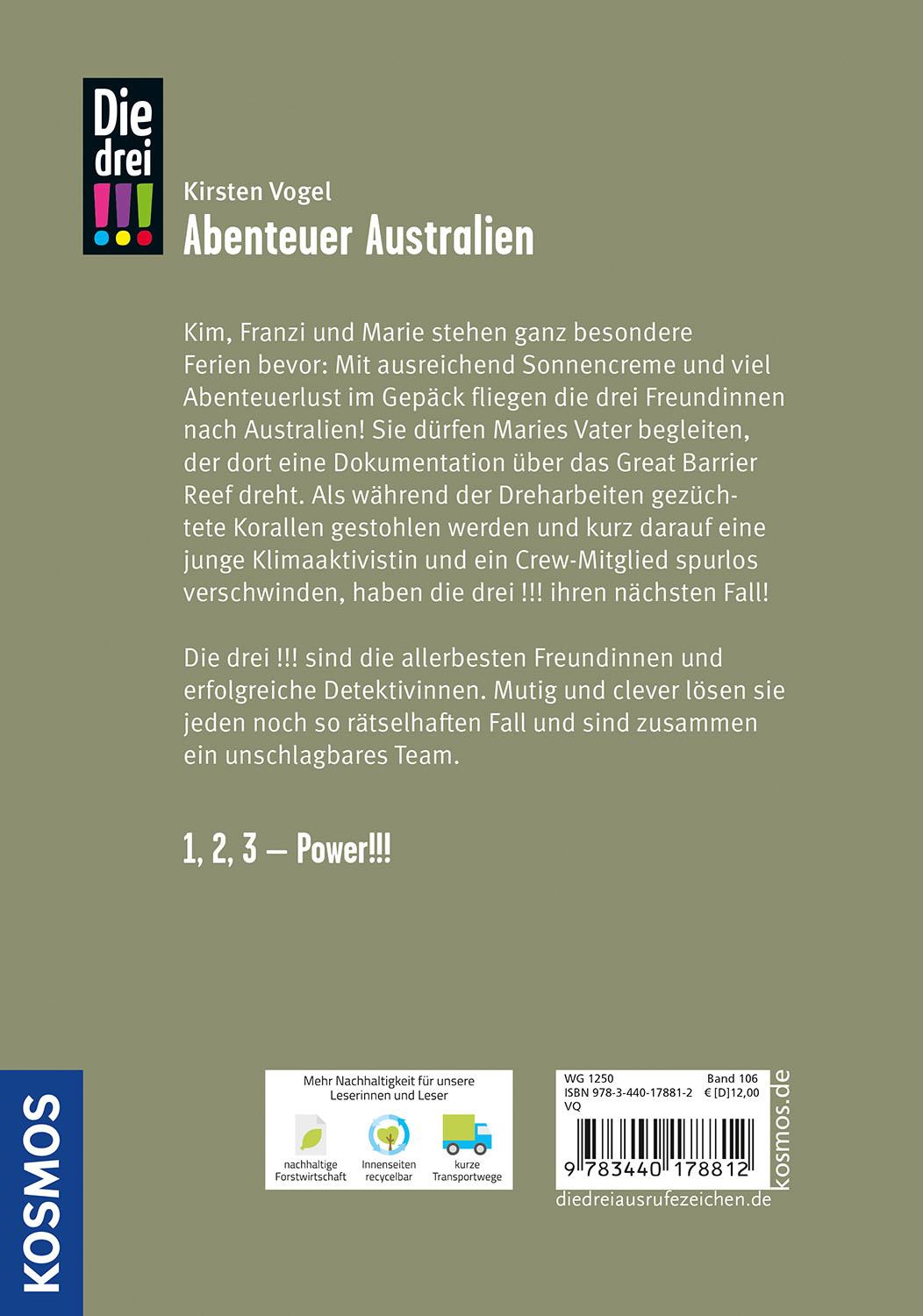 Beispielinhalt (Bild) Die drei !!!, 106, Abenteuer Australien