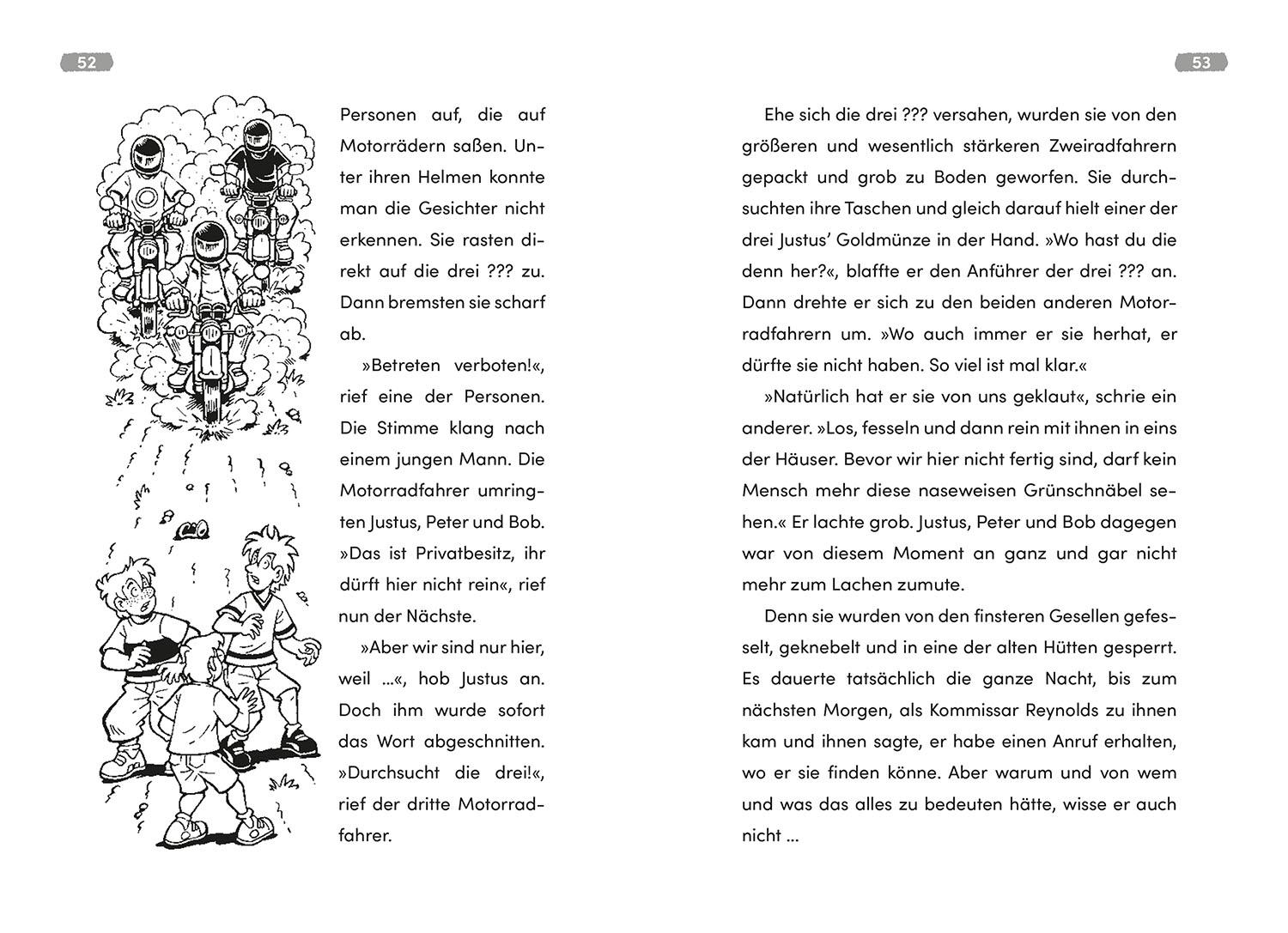 Beispielinhalt (Bild) Die drei ??? Kids Dein Fall, Die Golddiebe