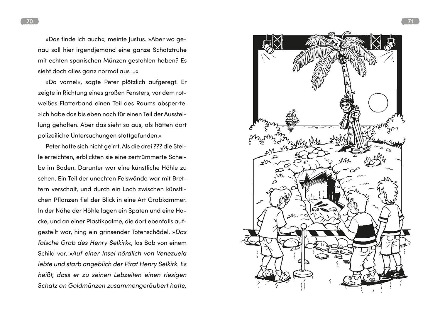 Beispielinhalt (Bild) Die drei ??? Kids Dein Fall, Die Golddiebe