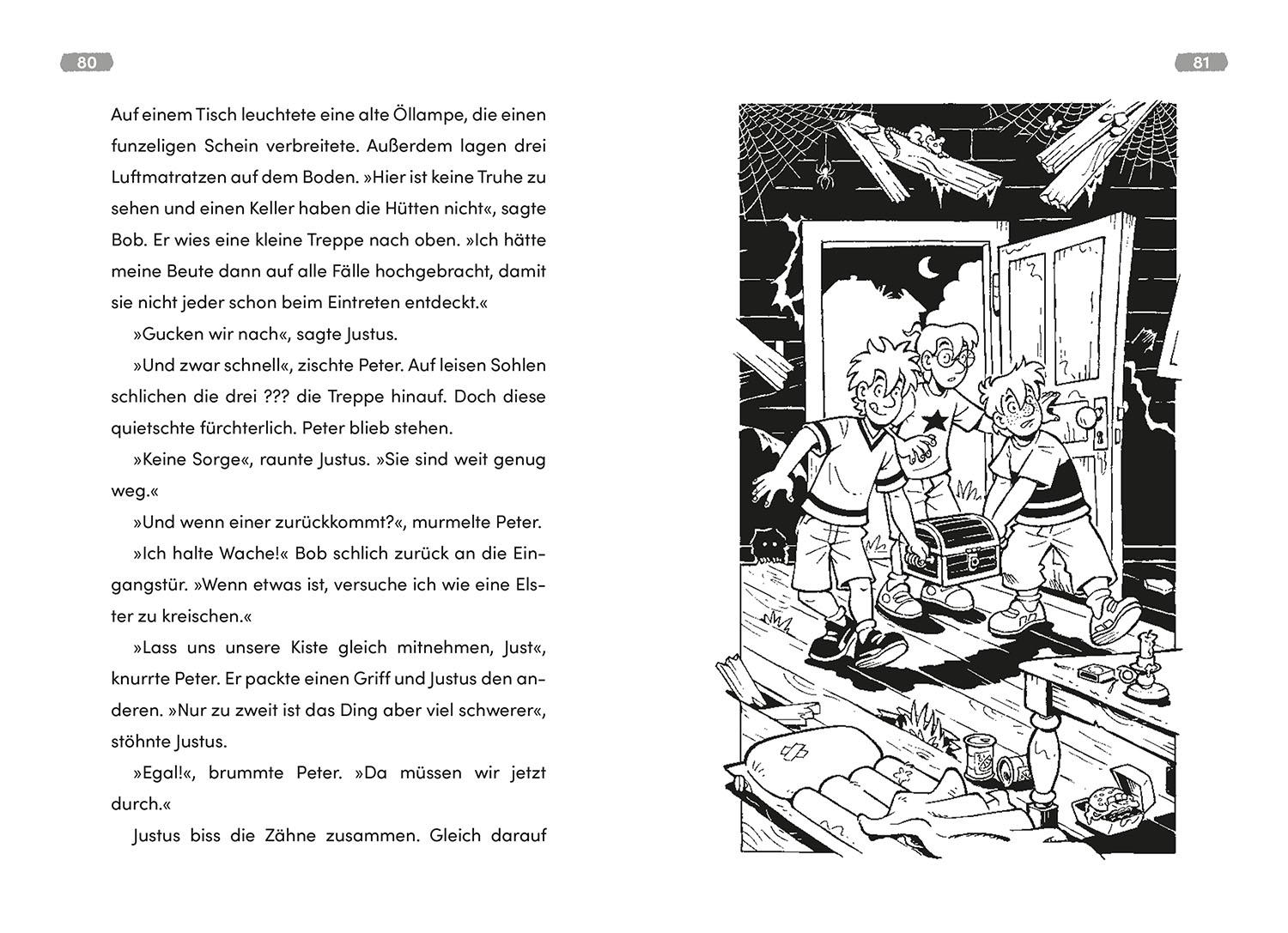 Beispielinhalt (Bild) Die drei ??? Kids Dein Fall, Die Golddiebe