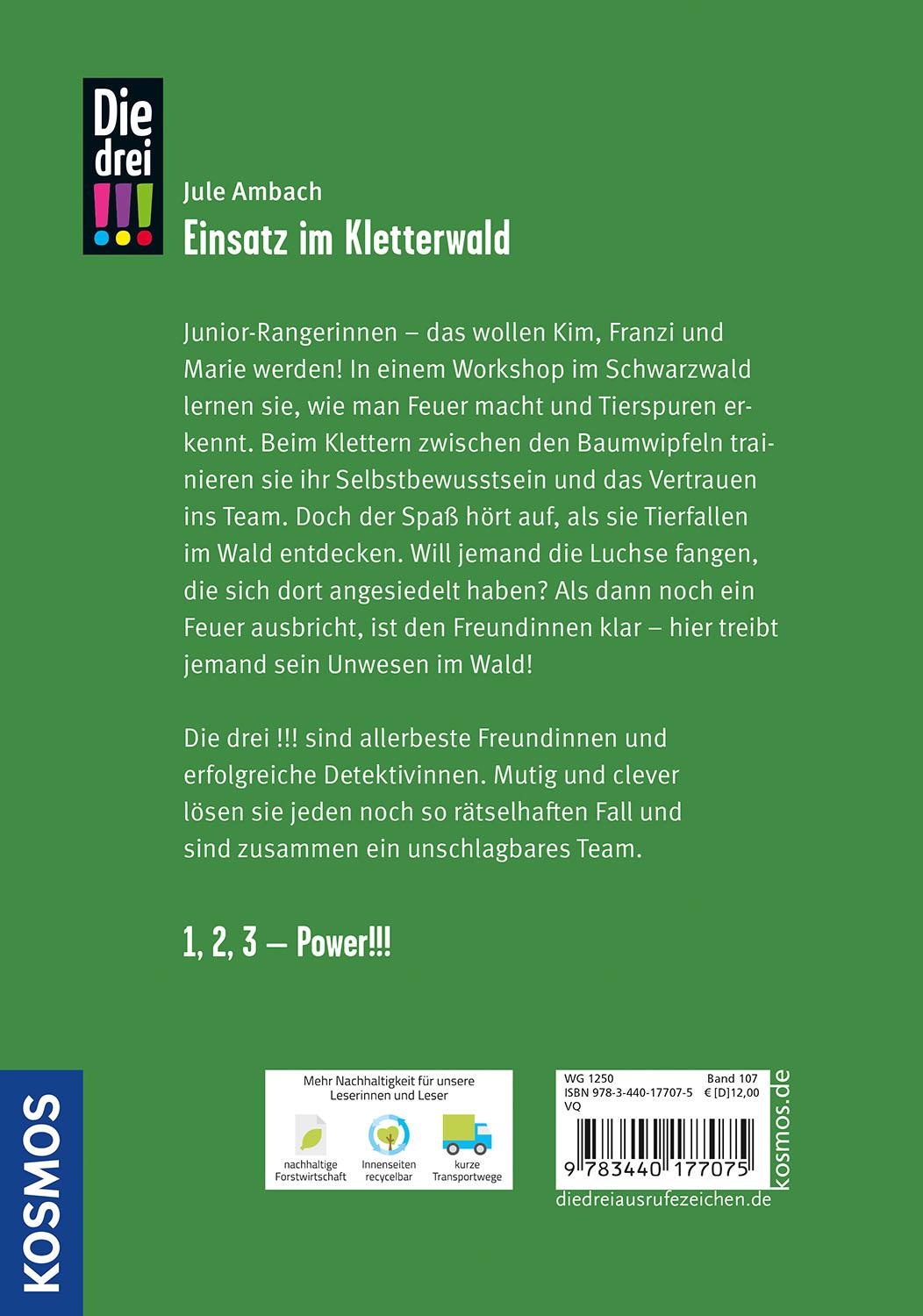 Beispielinhalt (Bild) Die drei !!!, 107, Einsatz im Kletterwald
