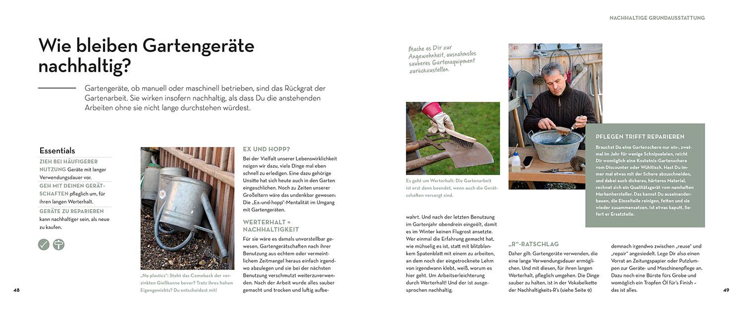 Beispielinhalt (Bild) Der Spaten muss warten