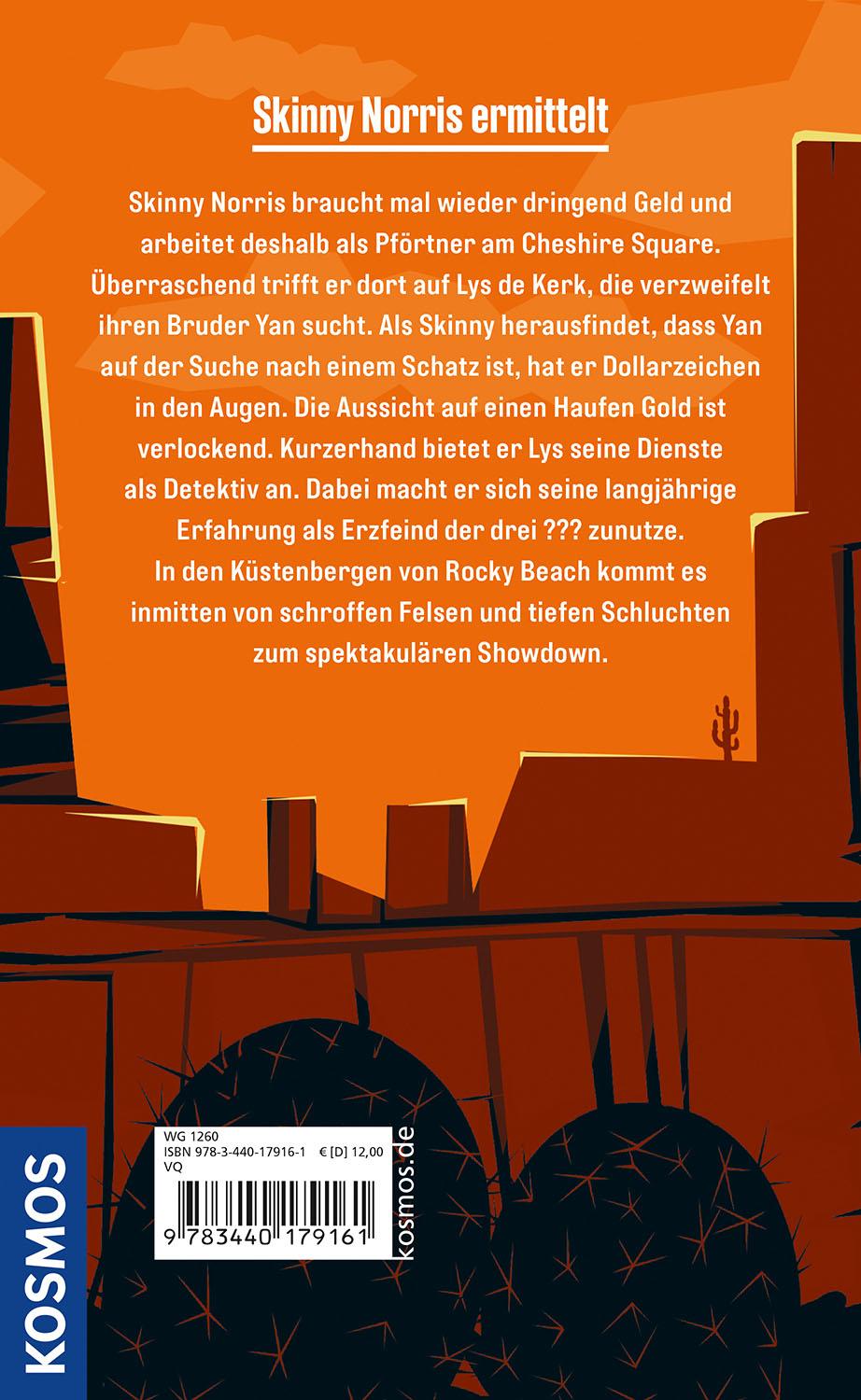 Rückseitencover Rocky Beach Crimes. Der blutrote Kondor