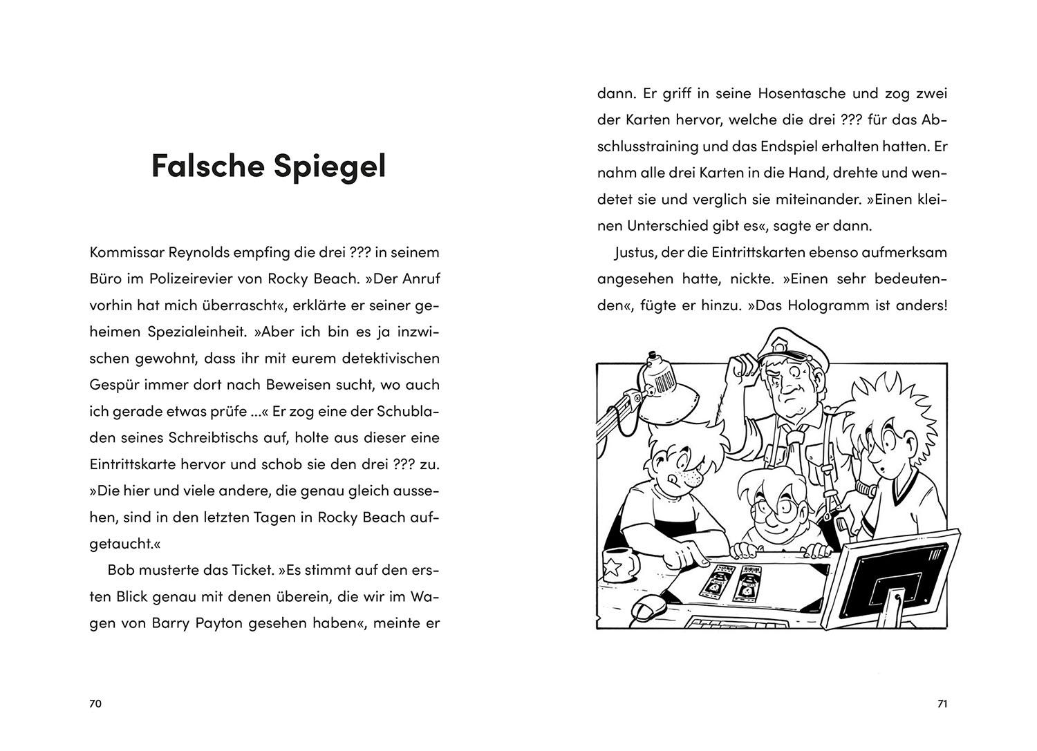 Beispielinhalt (Bild) Die drei ??? Kids, 99, Football-Falle