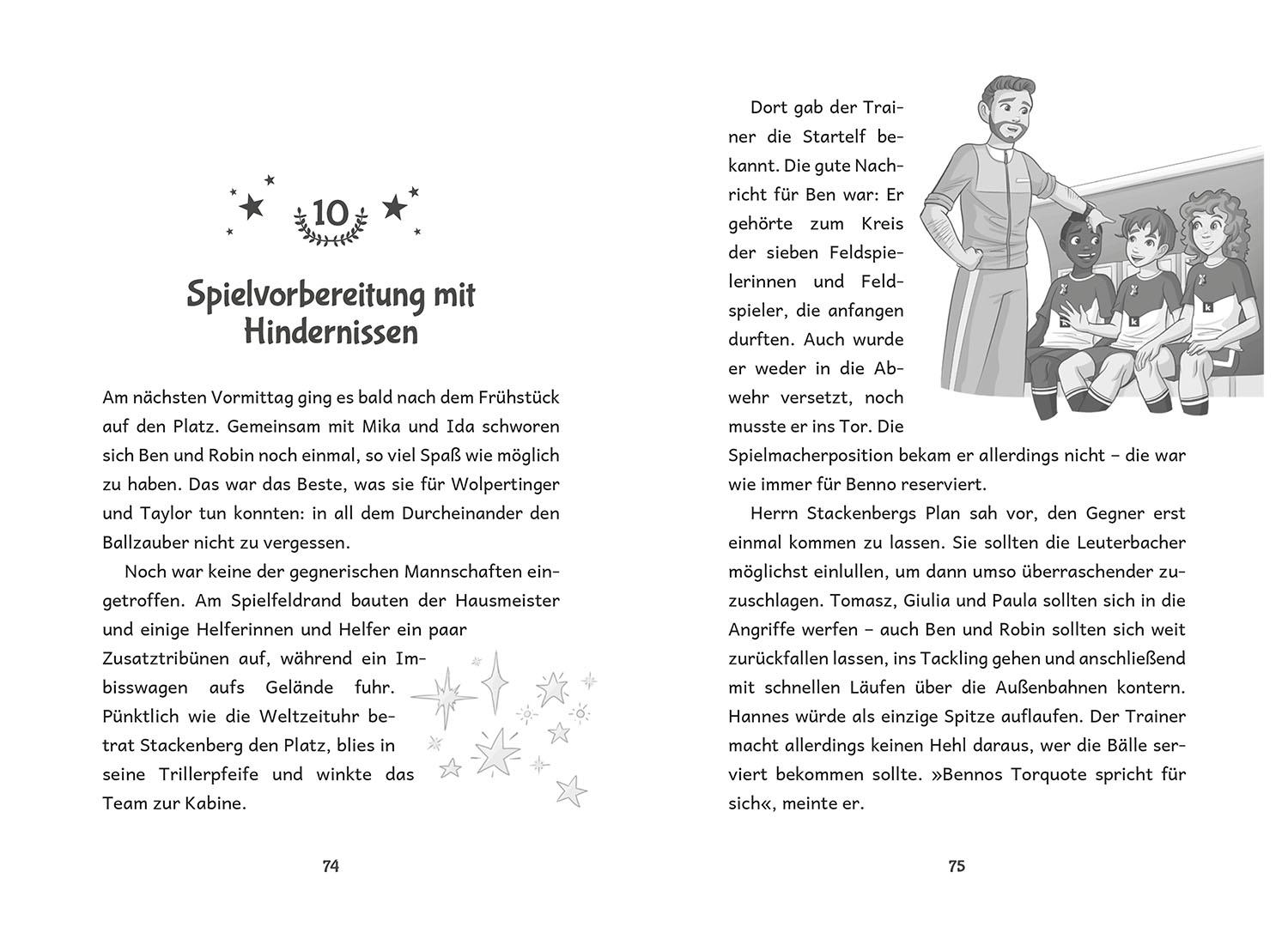 Beispielinhalt (Bild) Die Zauberkicker, 6, #fußballverrückt