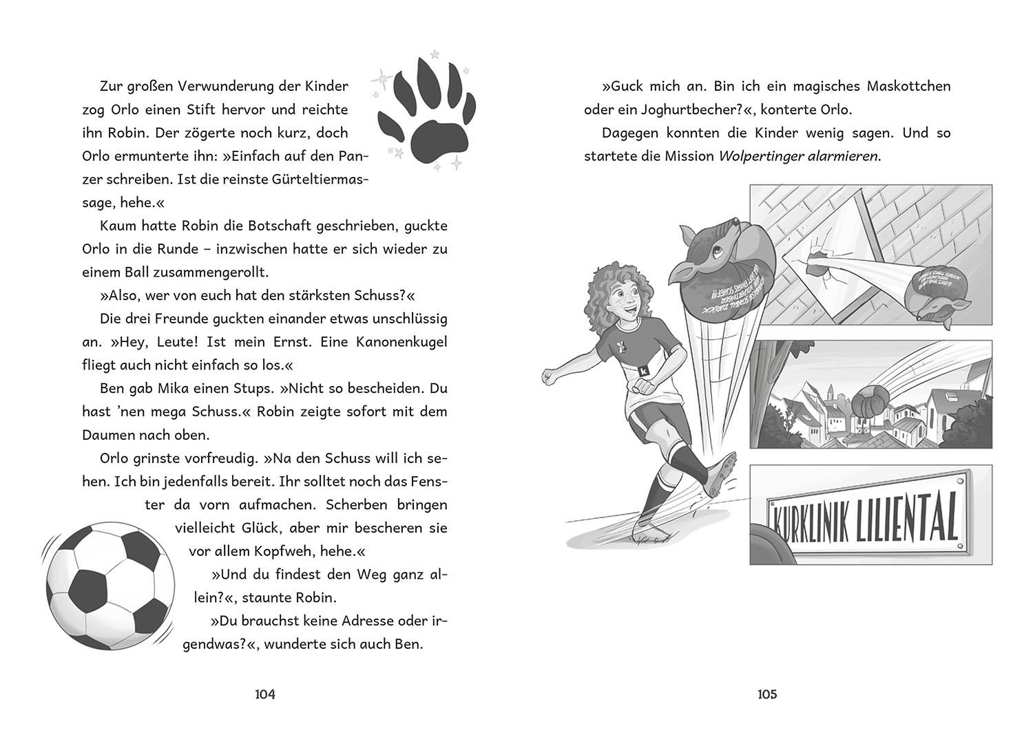 Beispielinhalt (Bild) Die Zauberkicker, 6, #fußballverrückt