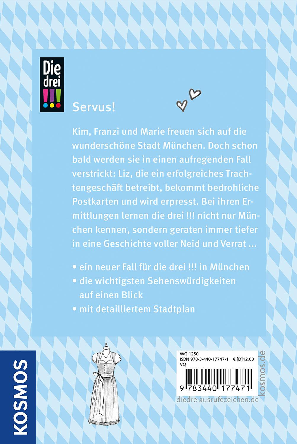 Rückseitencover Die drei !!!, Betrug, Brezn und ganz viel München
