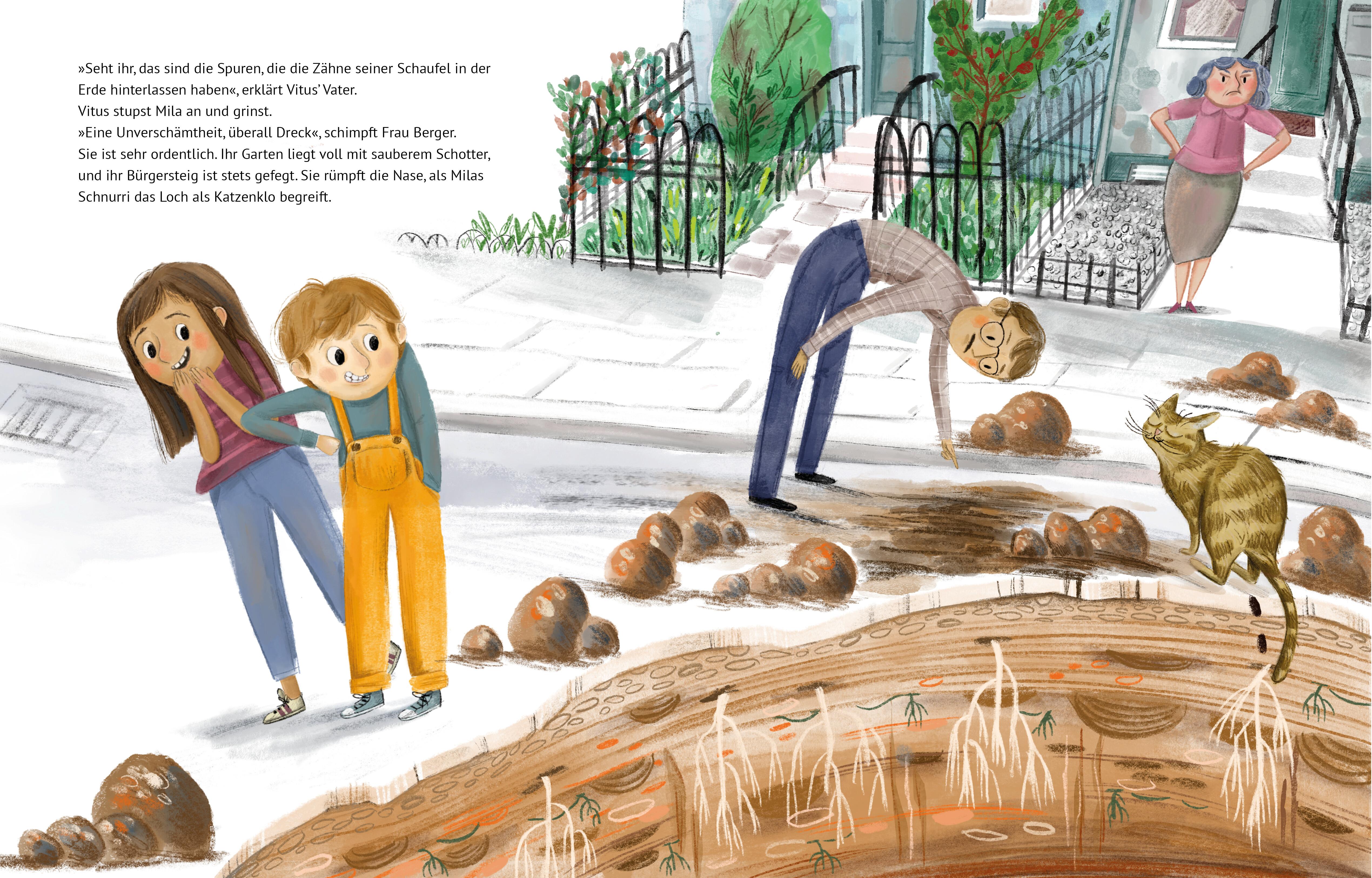 Beispielinhalt (Bild) Das rätselhafte Loch in unserer Straße