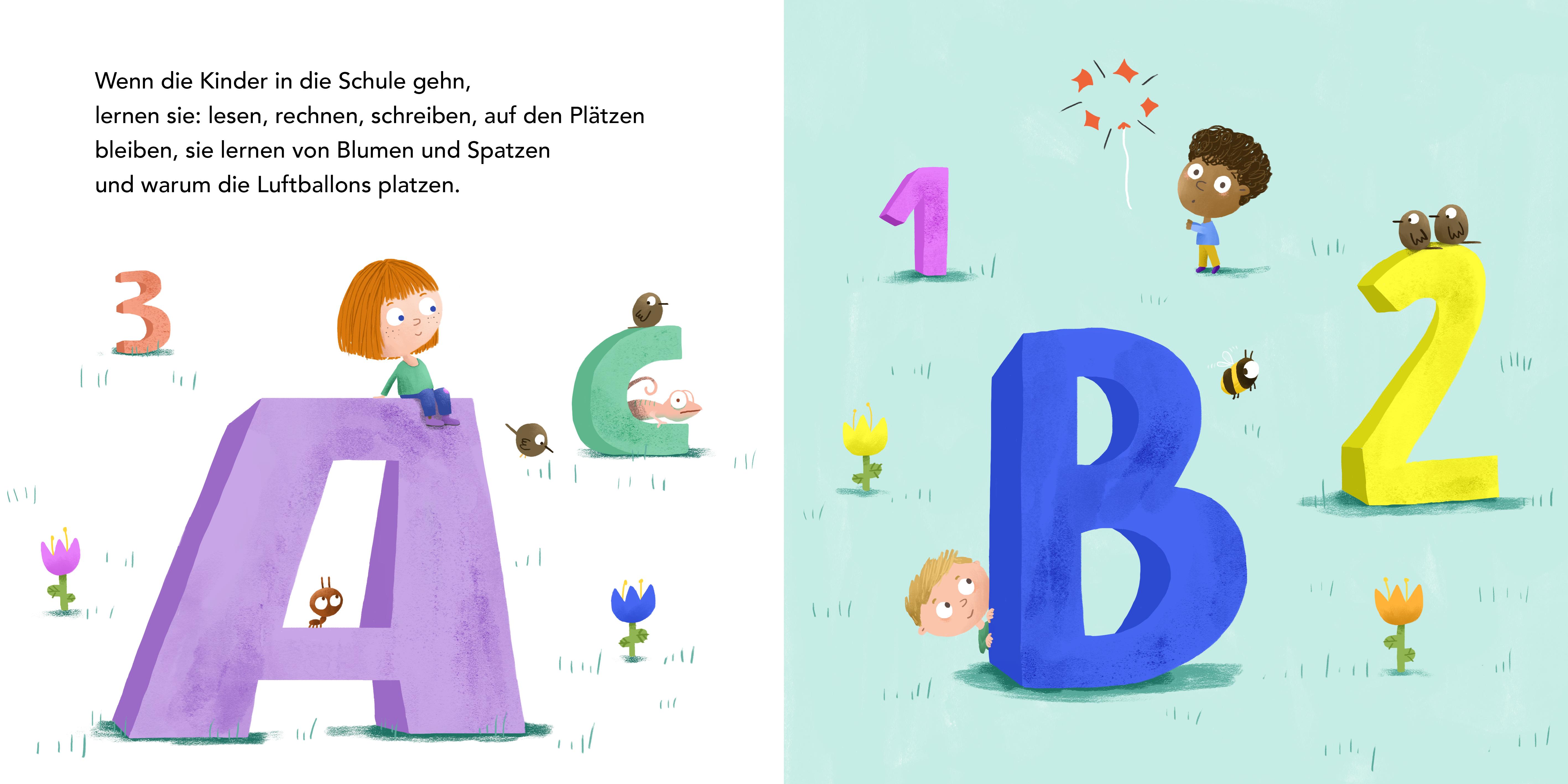 Beispielinhalt (Bild) Wenn ein Löwe in die Schule geht - Das perfekte Geschenk zur Einschulung