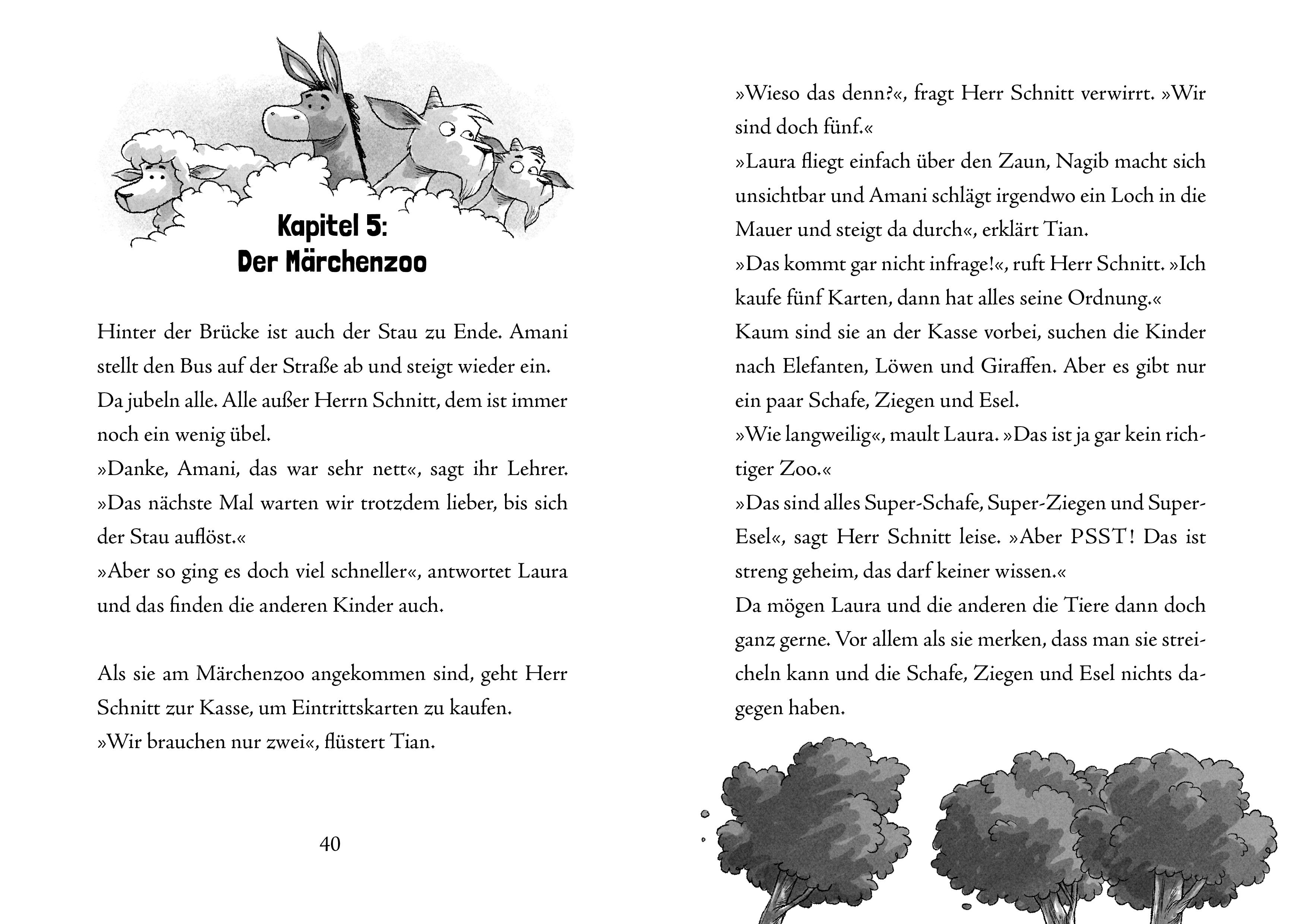 Beispielinhalt (Bild) Eine Klasse voller Superhelden und der normalste Lehrer der Welt (Eine Klasse voller Superhelden, Bd. 1)