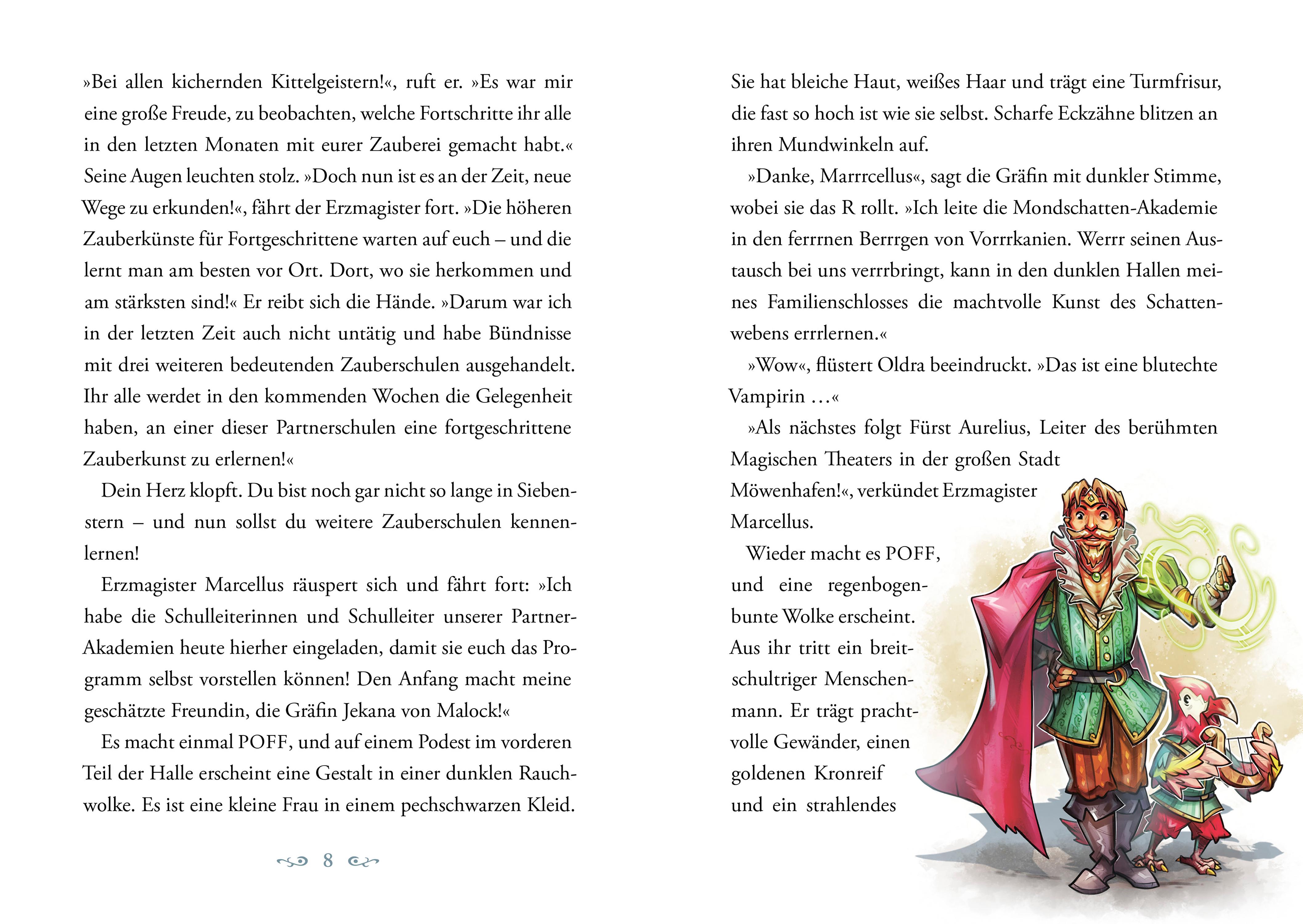 Beispielinhalt (Bild) Zauberakademie Siebenstern - Rettest DU die magische Schule? (Zauberakademie Siebenstern, Bd. 3)