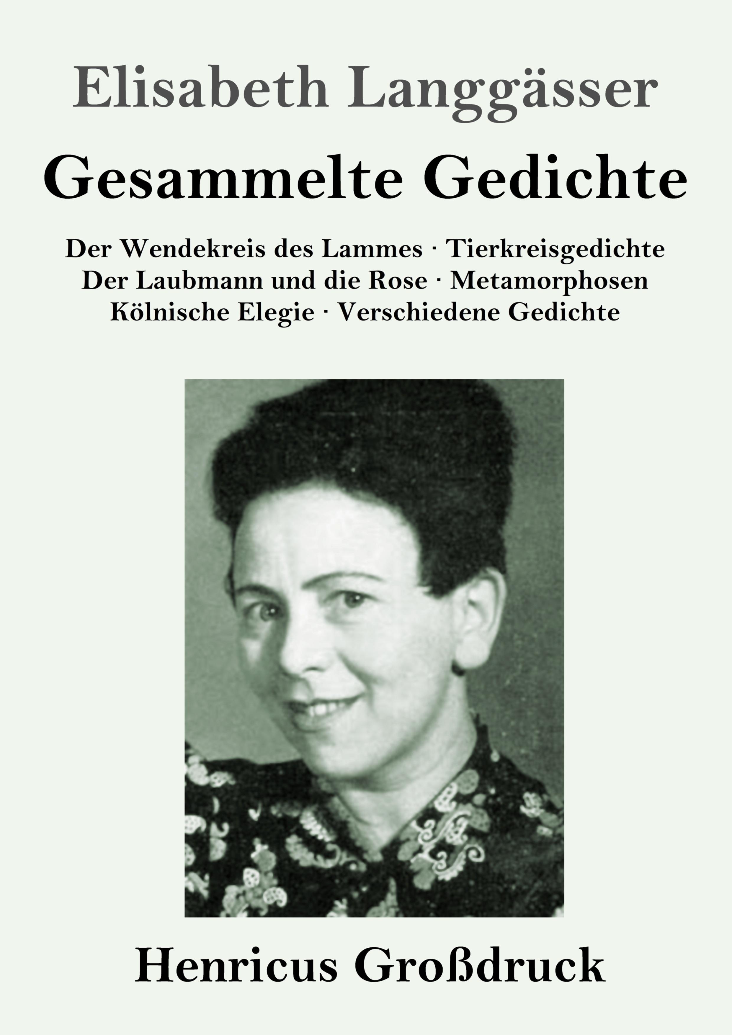 Vorderes Coverbild Gesammelte Gedichte (Großdruck)