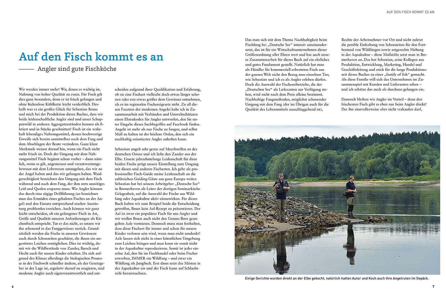 Beispielinhalt (Bild) Fischküche für Angler