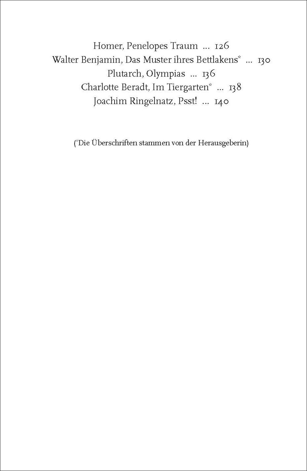 Beispielinhalt (Bild) Das Traumbuch