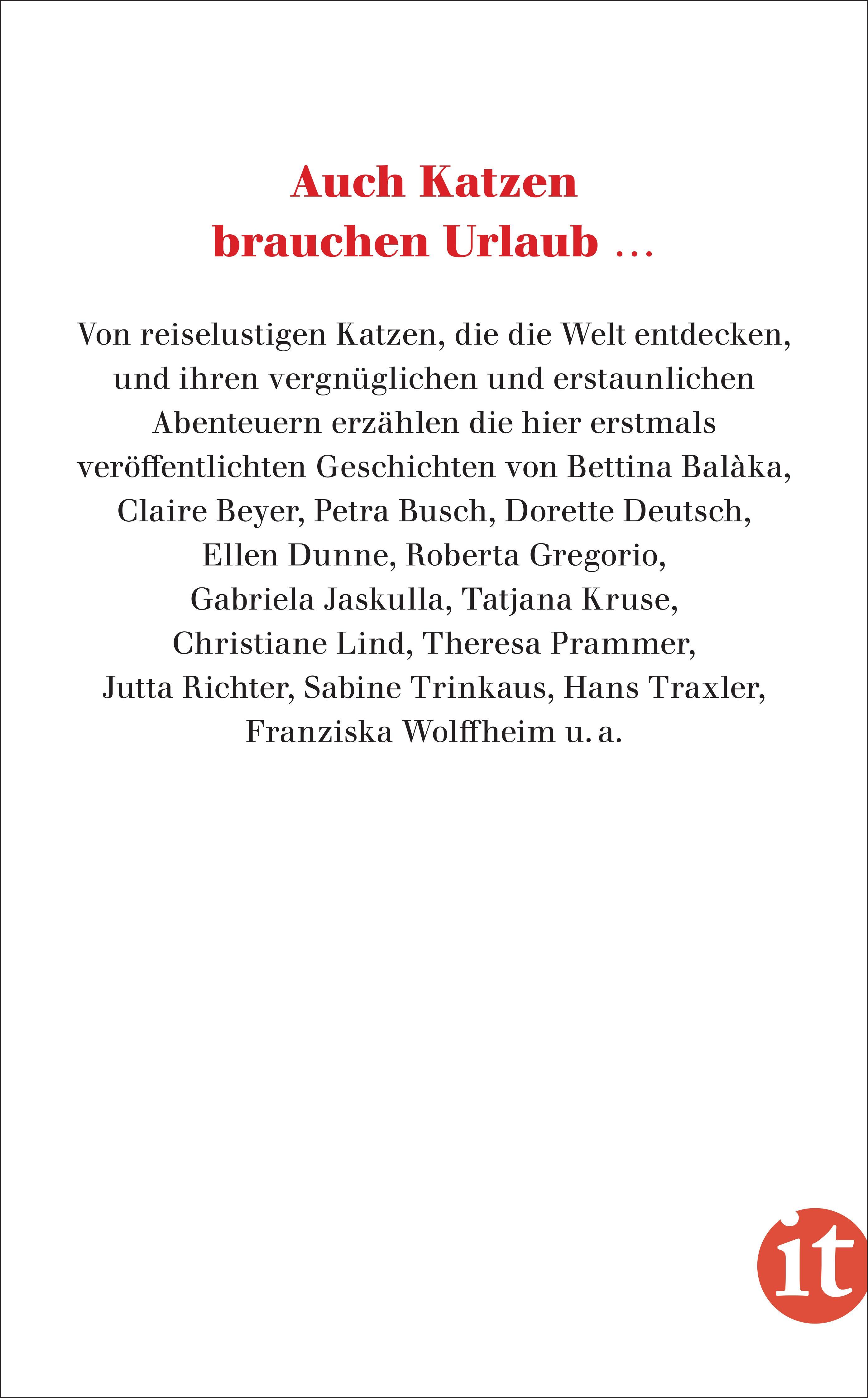 Rückseitencover Auch Katzen brauchen Urlaub