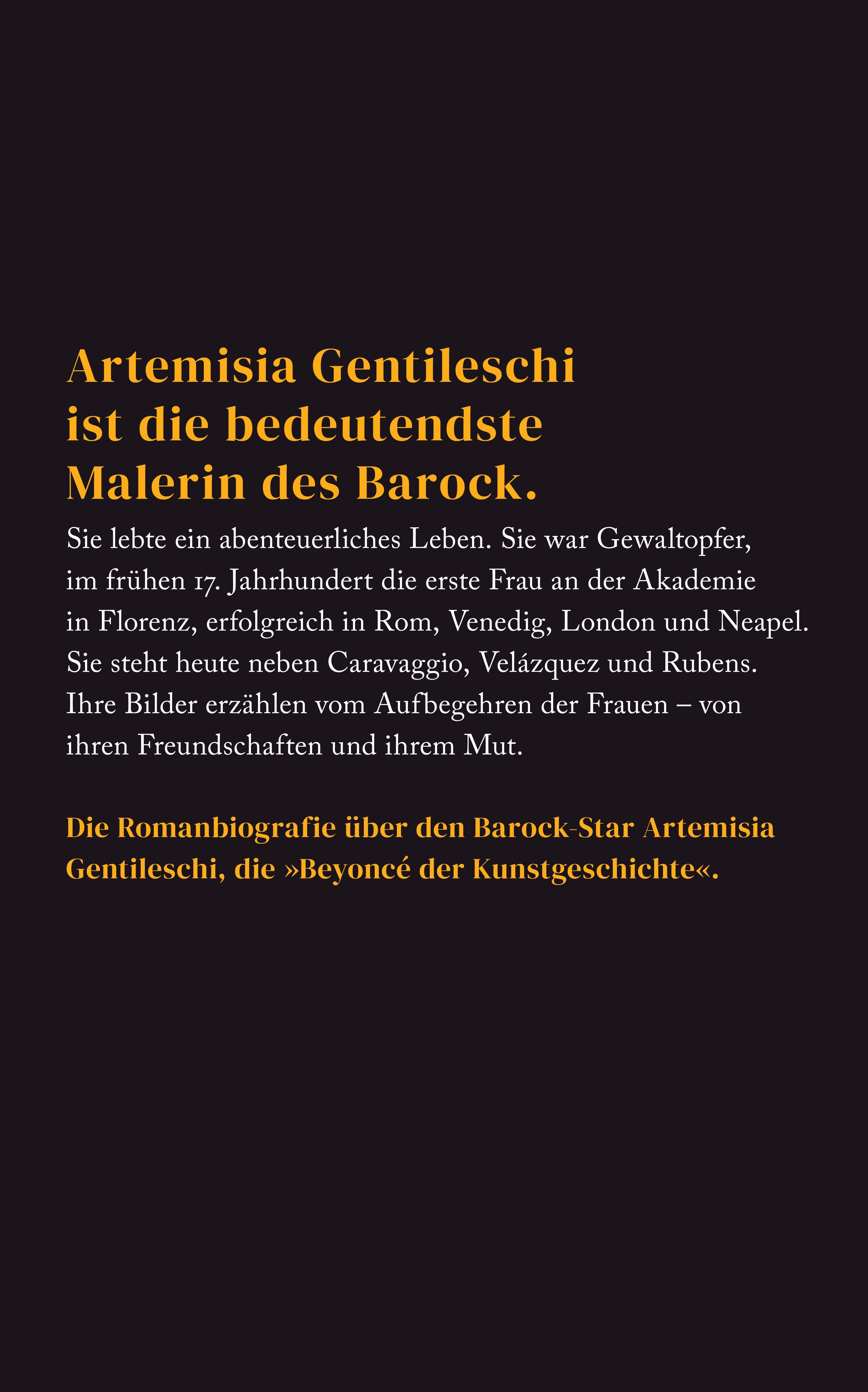 Rückseitencover Artemisia Gentileschi und Der Zorn der Frauen