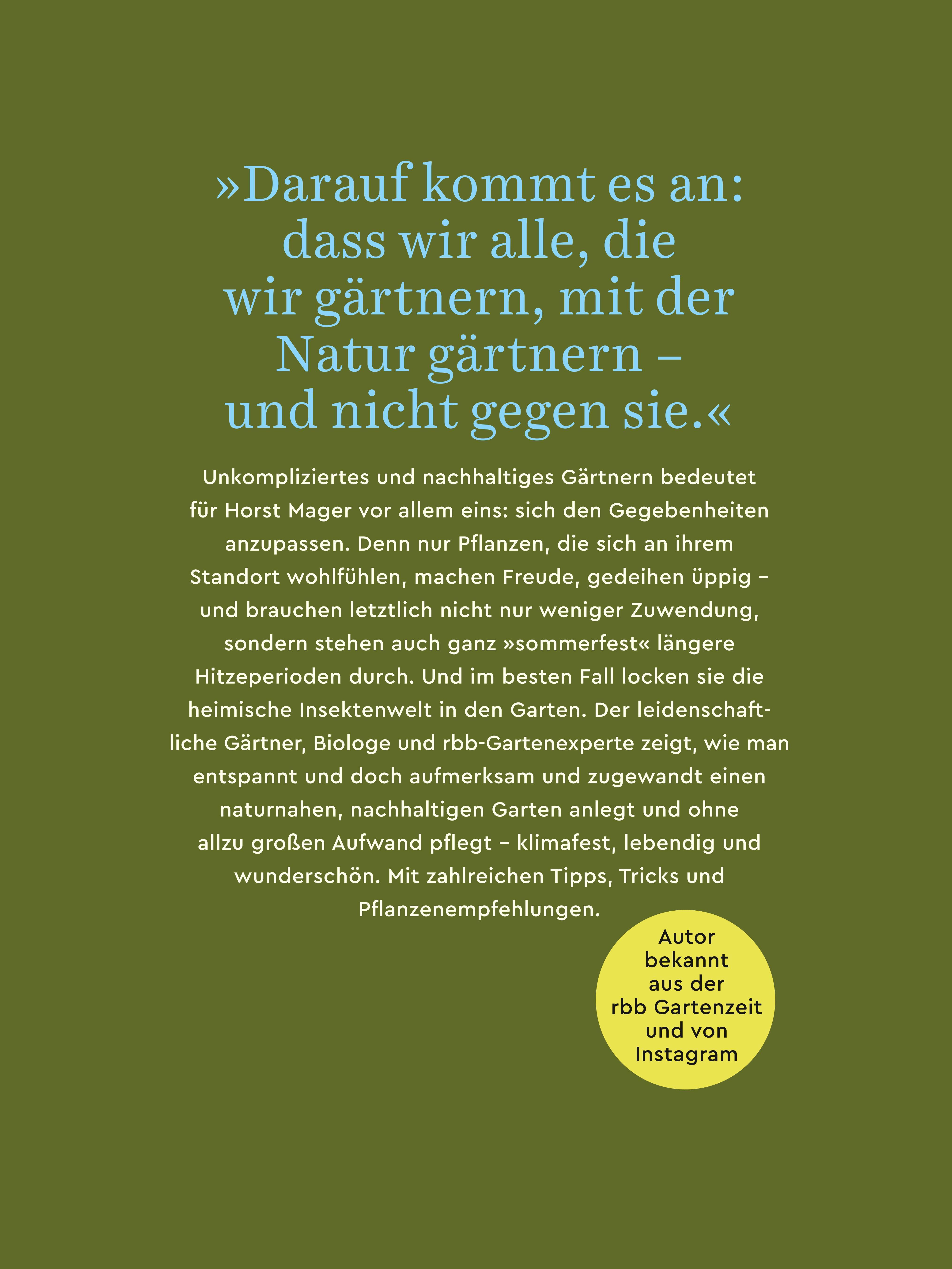 Rückseitencover Einfach gärtnern! Naturnah und nachhaltig