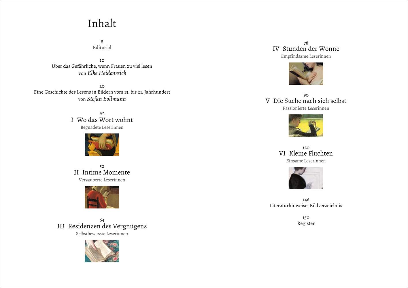 Beispielinhalt (Bild) Sie haben das Lesen geliebt