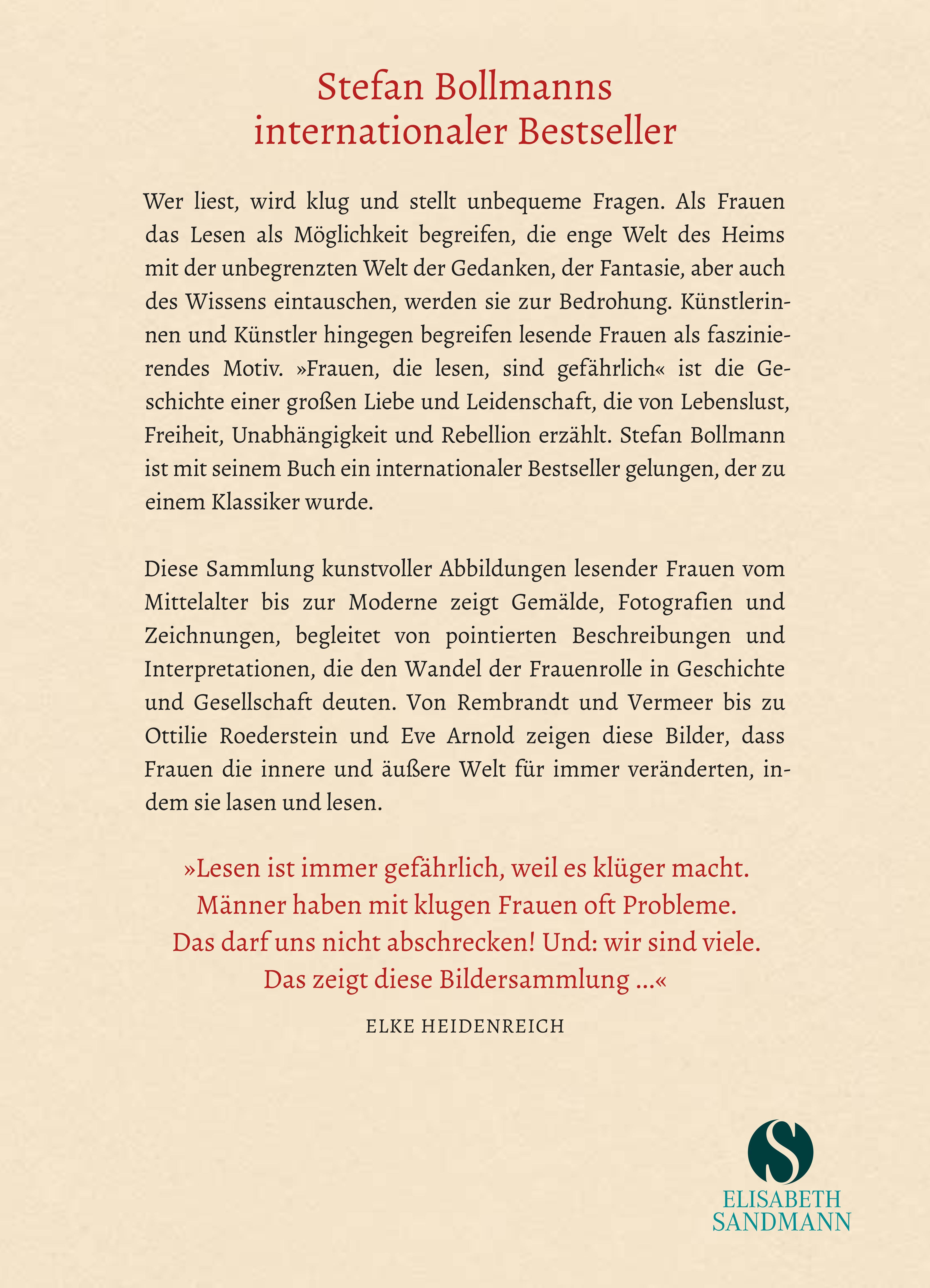 Rückseitencover Sie haben das Lesen geliebt