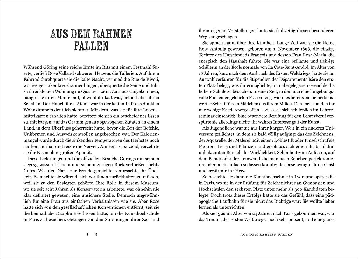 Beispielinhalt (Bild) Rose Valland und die Liebe zur Kunst
