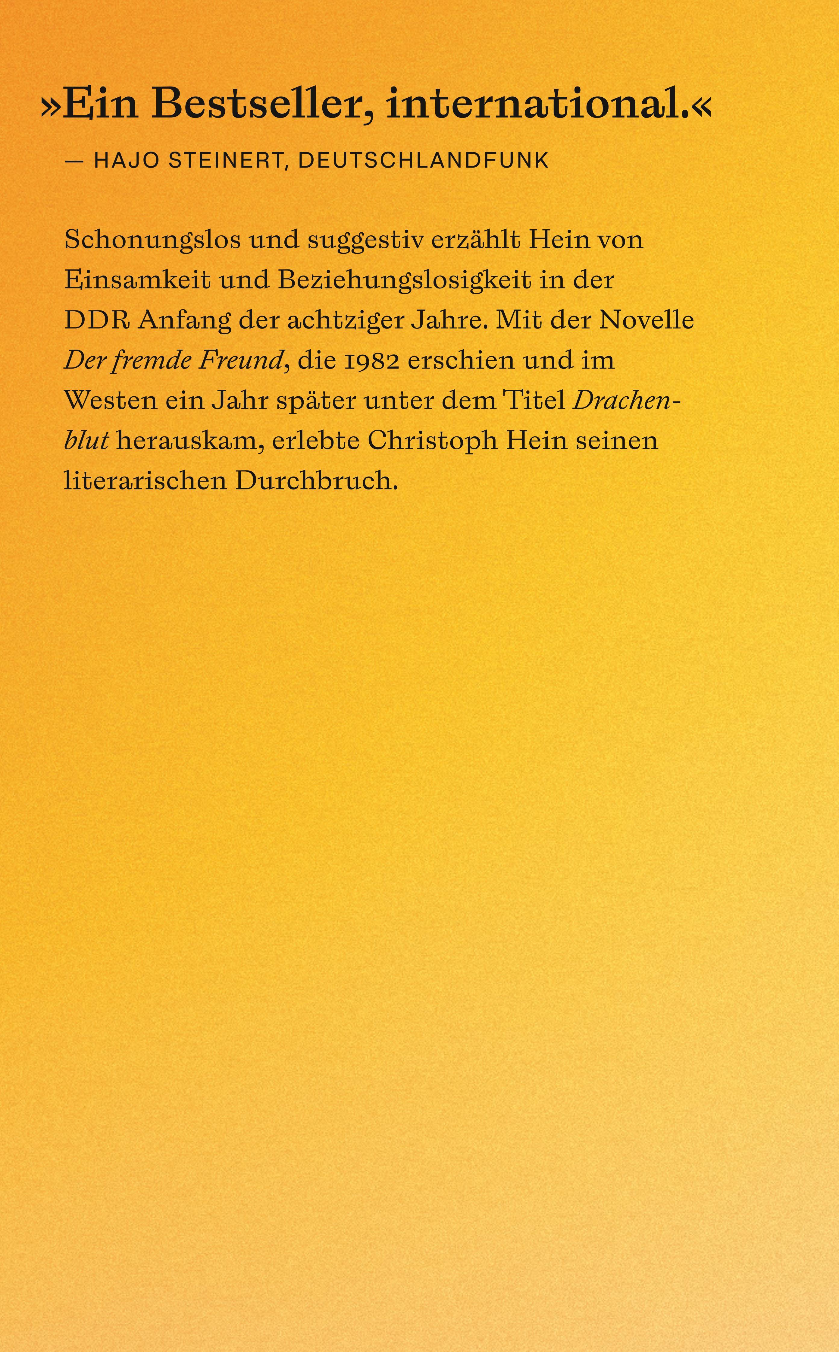 Rückseitencover Der fremde Freund. Drachenblut