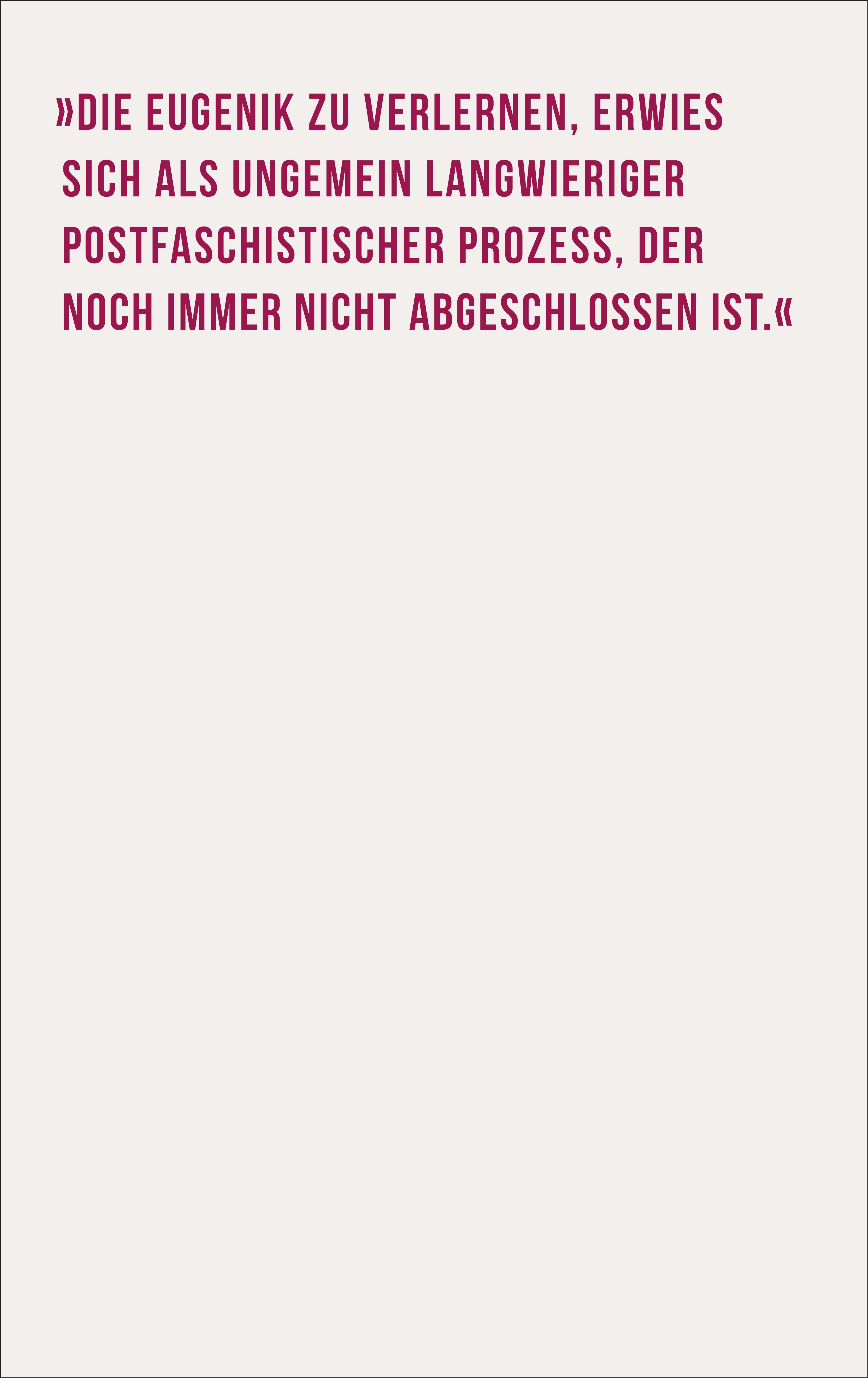 Rückseitencover Eugenische Phantasmen