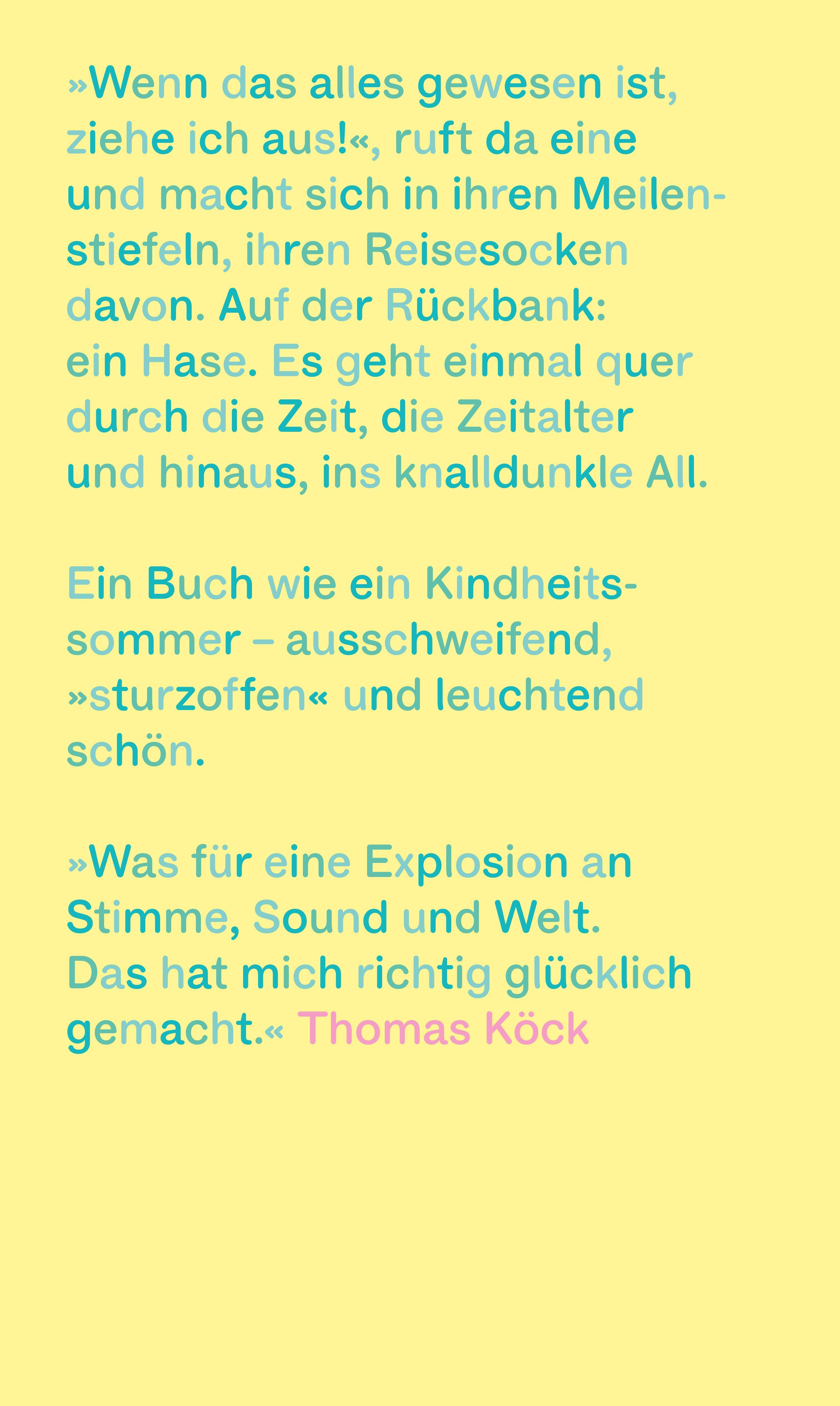 Rückseitencover Hasenprosa
