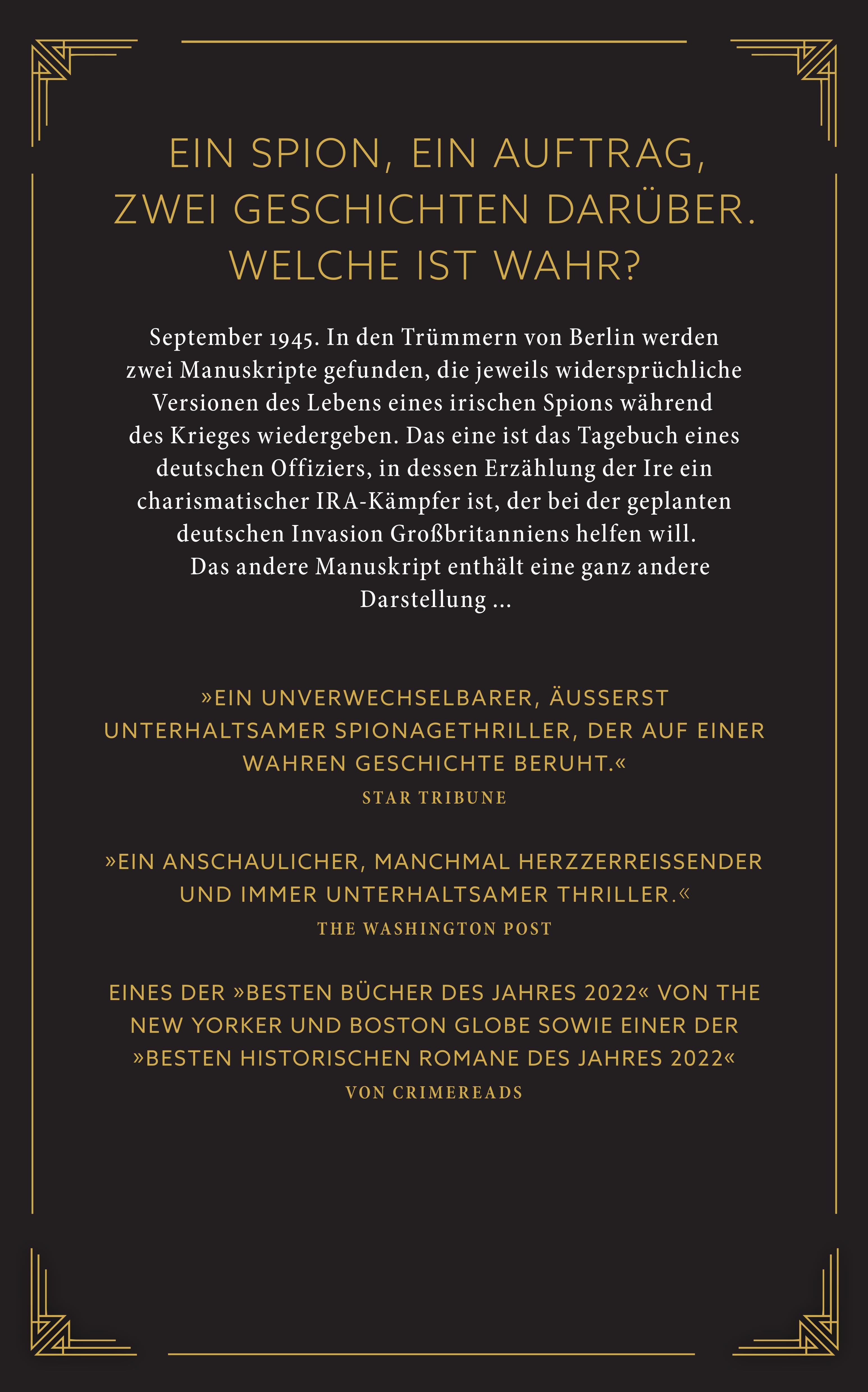 Rückseitencover Der Ire