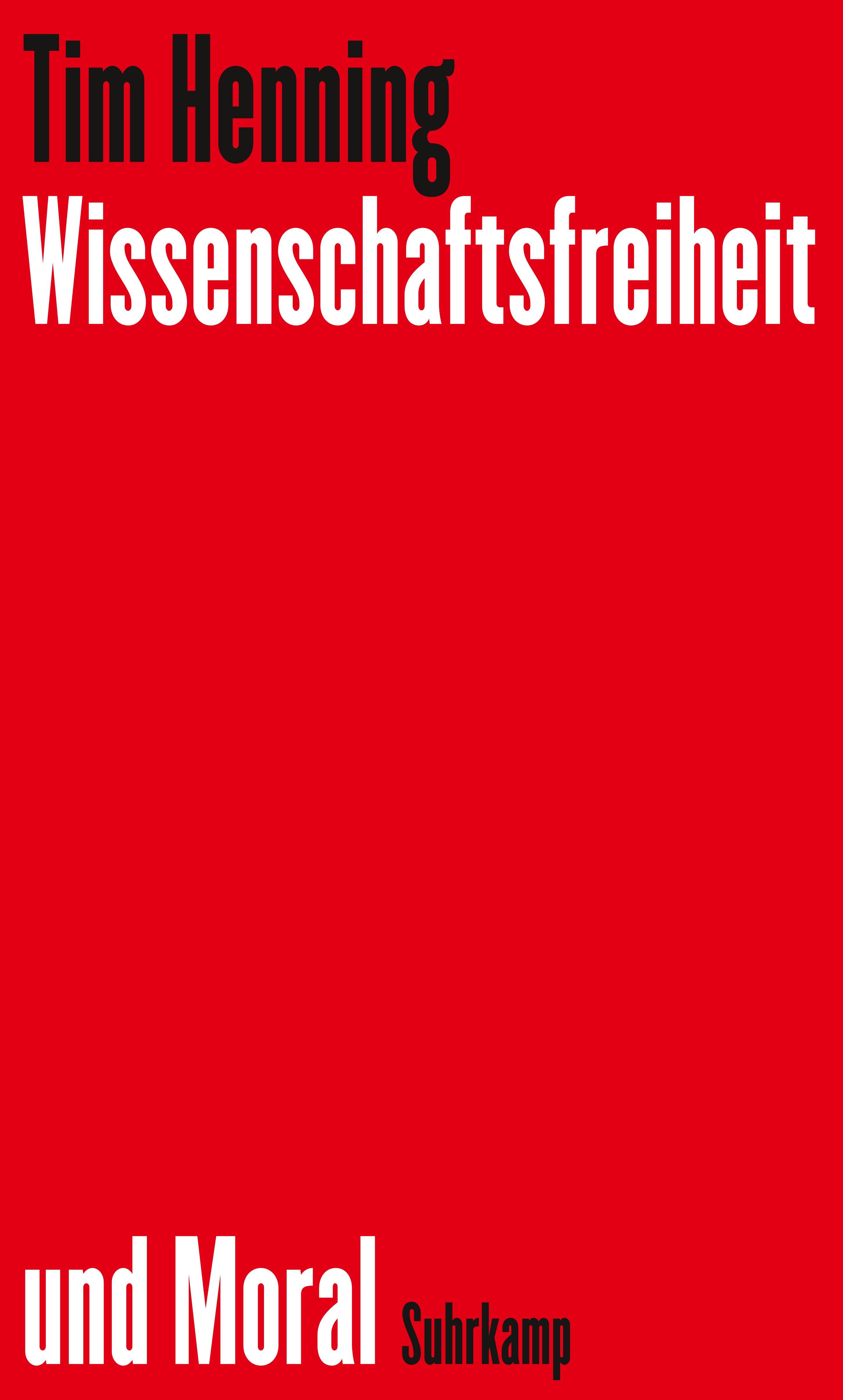 Vorderes Coverbild Wissenschaftsfreiheit und Moral