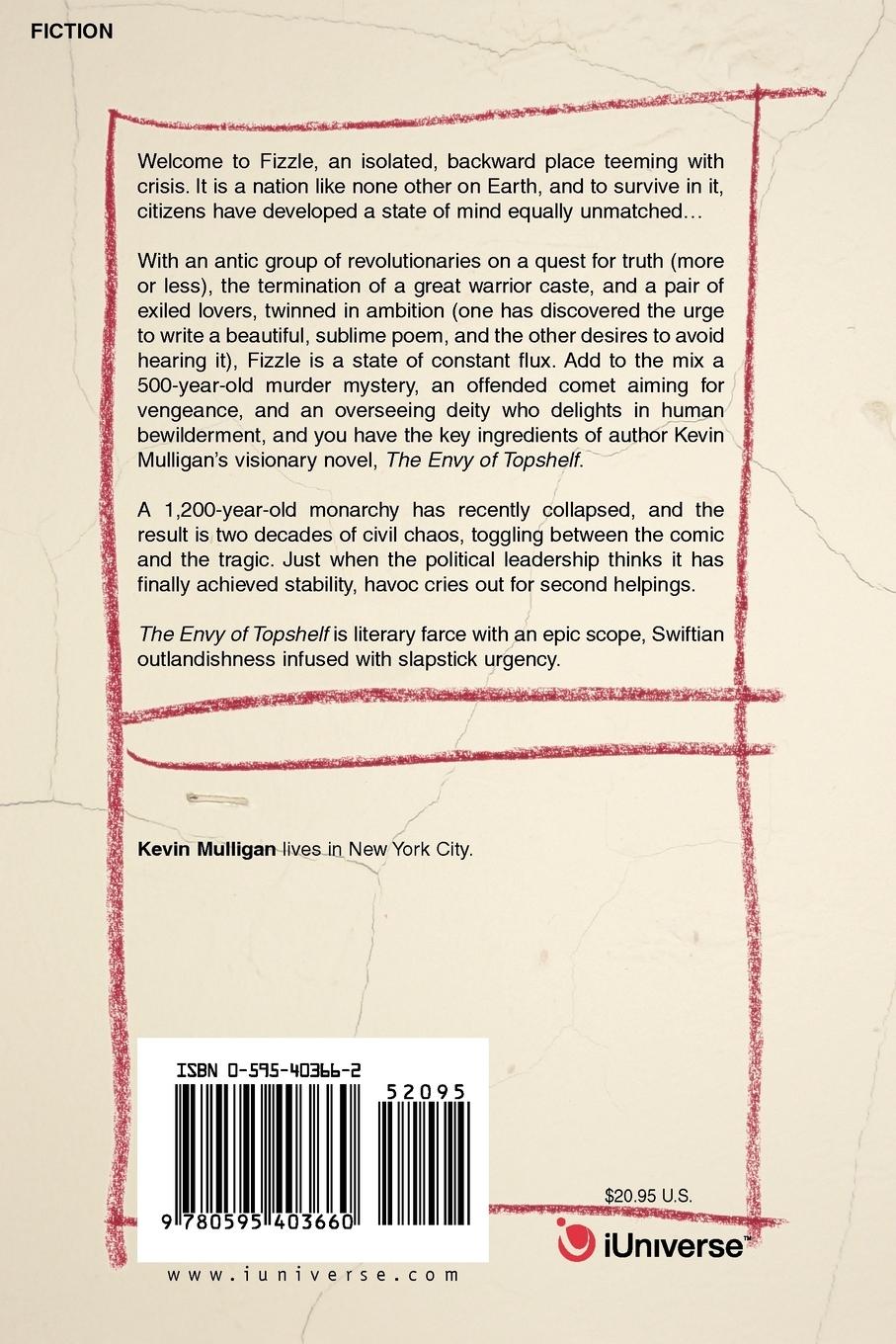 Rückseitencover The Envy of Topshelf