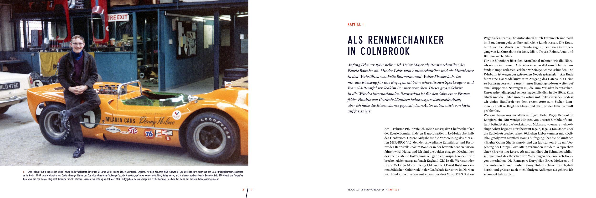 Beispielinhalt (Bild) Schlaflos im Renntransporter: Robert Hahn