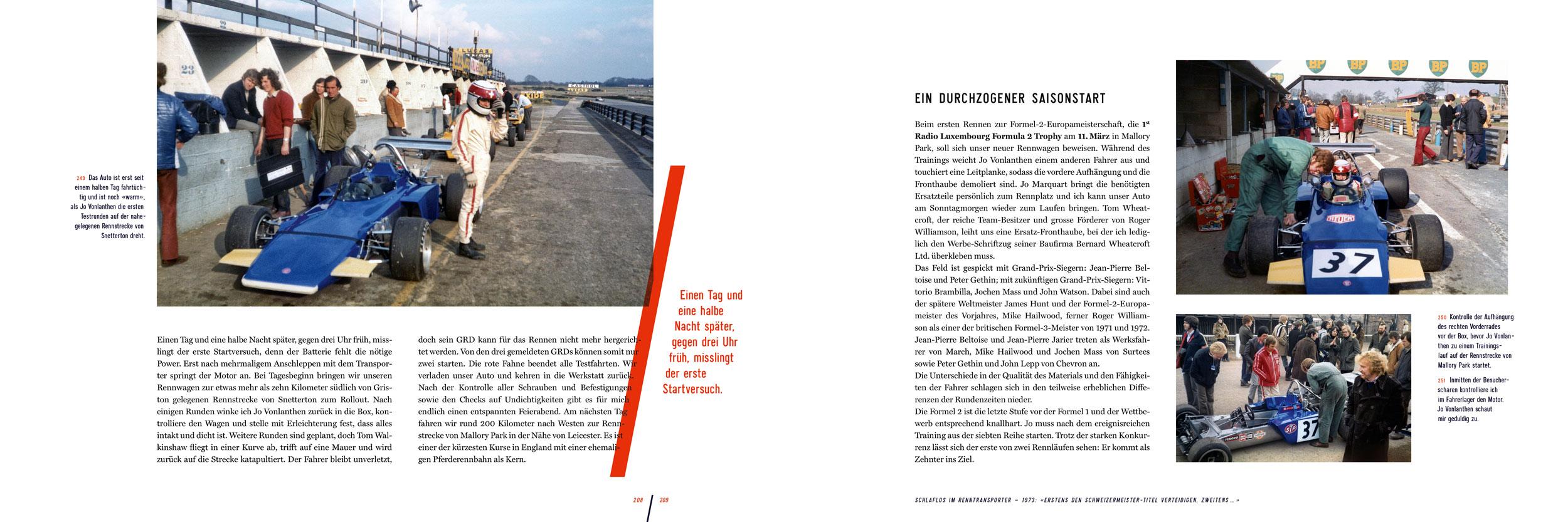 Beispielinhalt (Bild) Schlaflos im Renntransporter: Robert Hahn