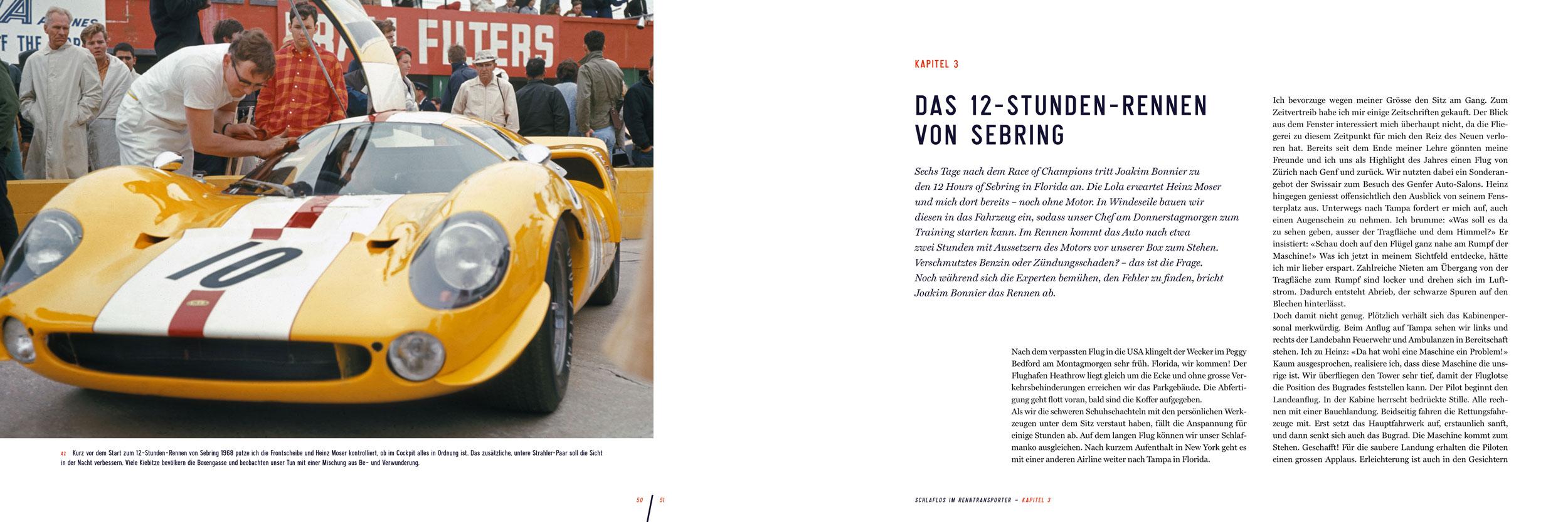 Beispielinhalt (Bild) Schlaflos im Renntransporter: Robert Hahn